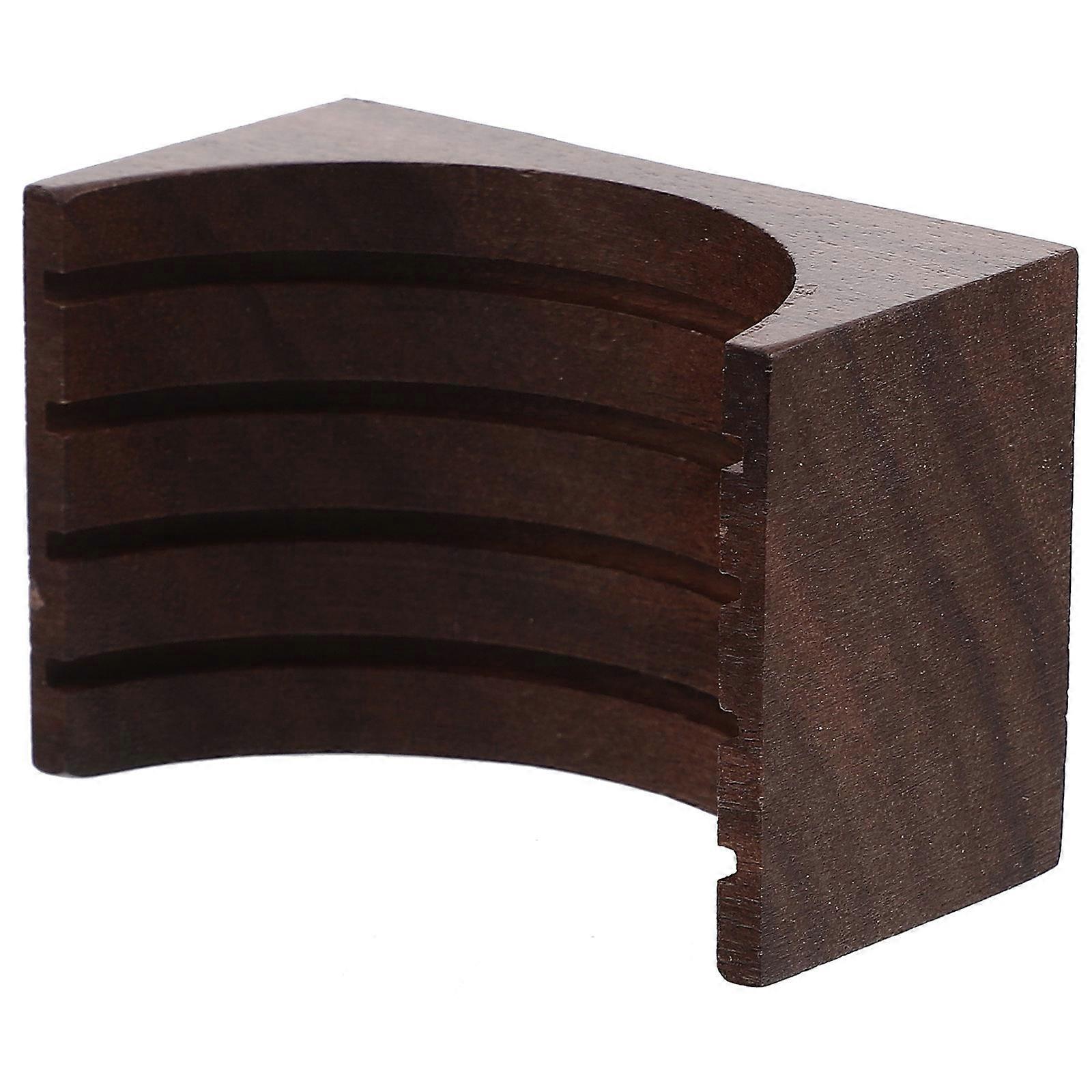 Wood Coffee Filter Stand for Home Use Light Brown Keeps Filters Clean and Dry 7.5 Inches