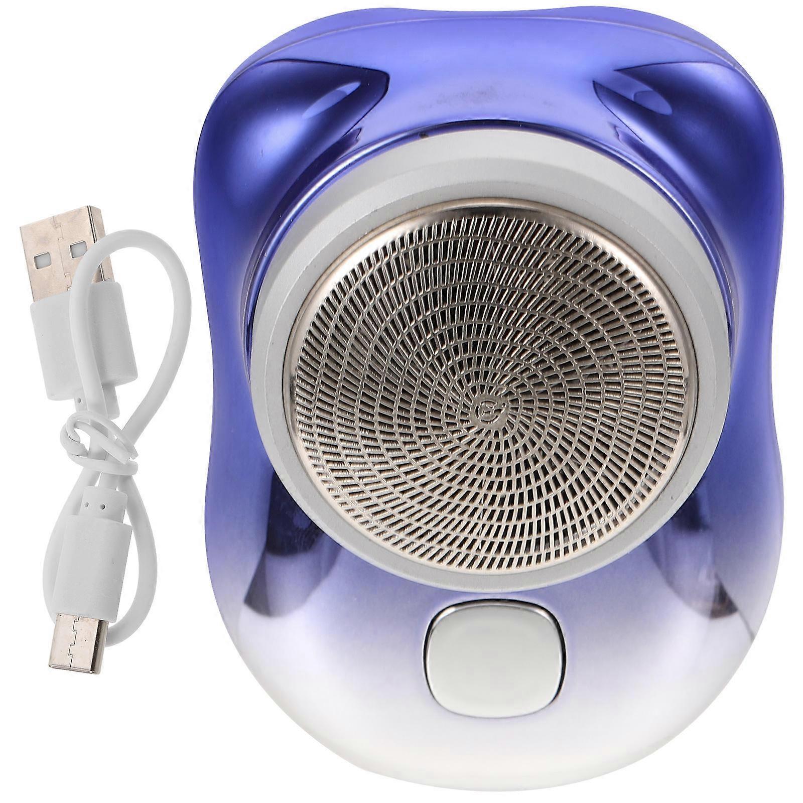 Compact Electric with ABS Electroplating Material Blue Color USB Rechargeable and Durable 3.5x2.1 Inches