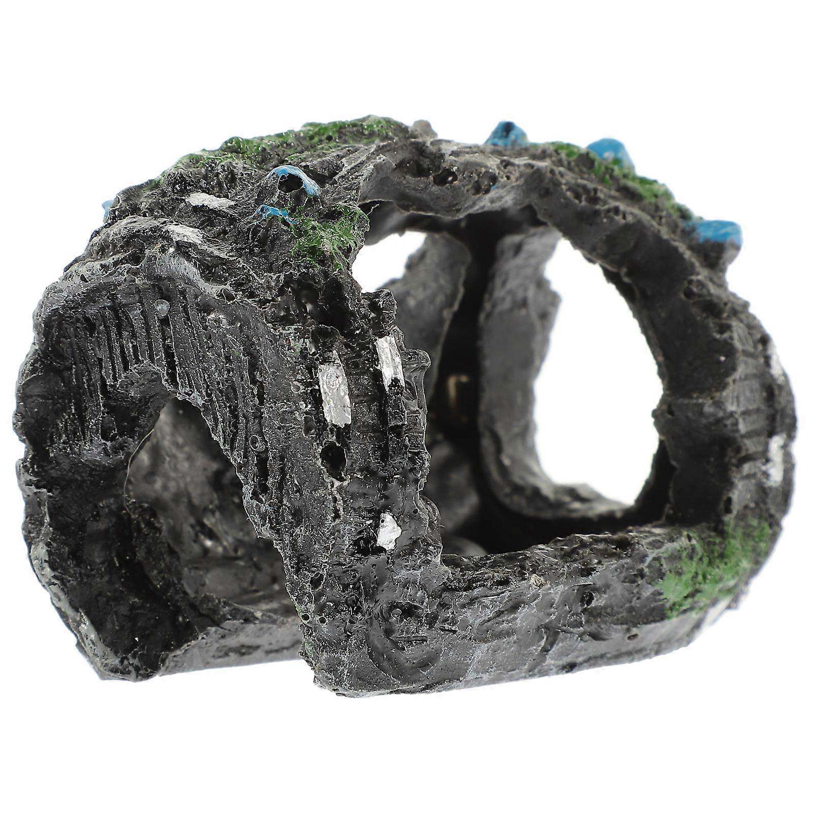 Lifelike Decorative Fish Hidden Cave for Aquarium Delicate Wear Resistant Decor