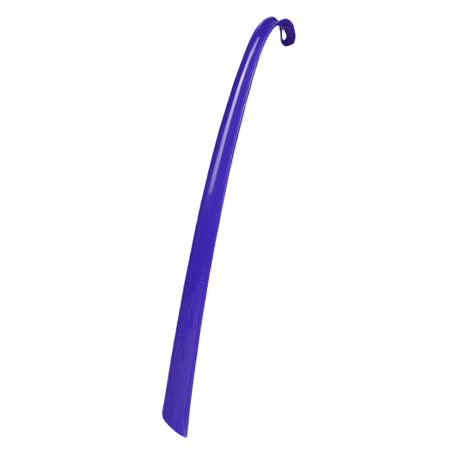 Shoe Horn Long Handled Flexible, Extra Long Dressing Stick For Easy On Shoes, ABS 16.7in Blue