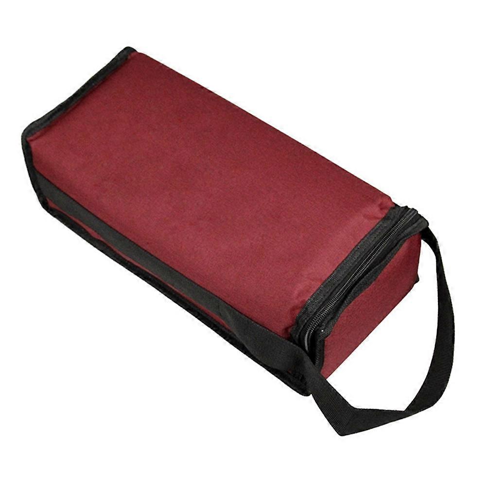 Insulated Bottle Carrier For Traveling And Picnics 36x16x10cm Red 1Set