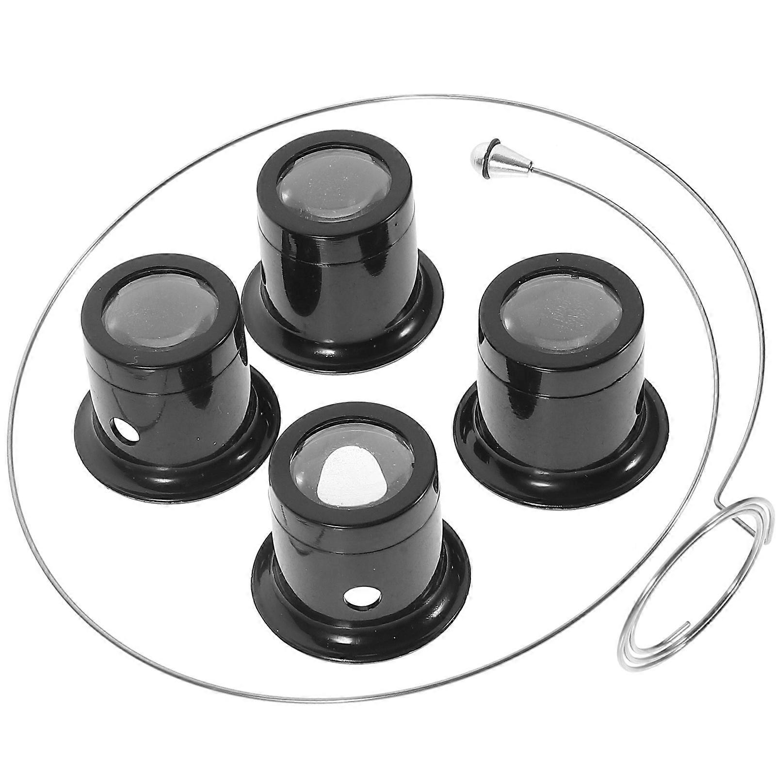 Practical 10X Magnifier for Repairing and Inspection with Black Resin Frame Headband Design 1 Set