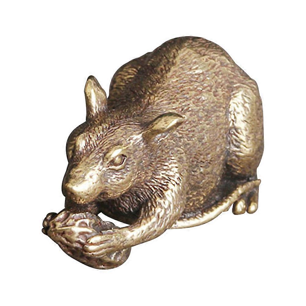 Optimized Title:
Creative Desktop Mouse Figurine, Wear Resistant Compact Statue for Home and Office Decor, Stable Ornament Design
