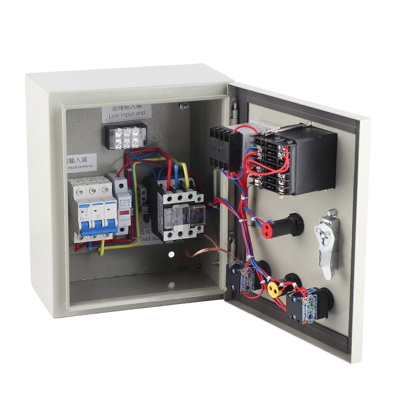 PID Temperature Controller Thermostat Box 3 Phase 15KW High Accuracy Digital Display Smart Temp Control Box 380V 