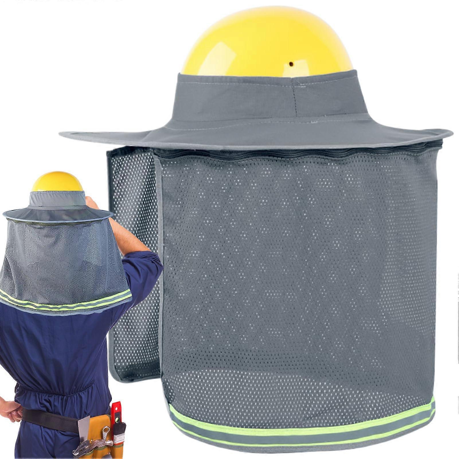 Sun Shield Neck Guard Helmet Visor Breathable Cooling Accessory For Material Handling And Landscaping