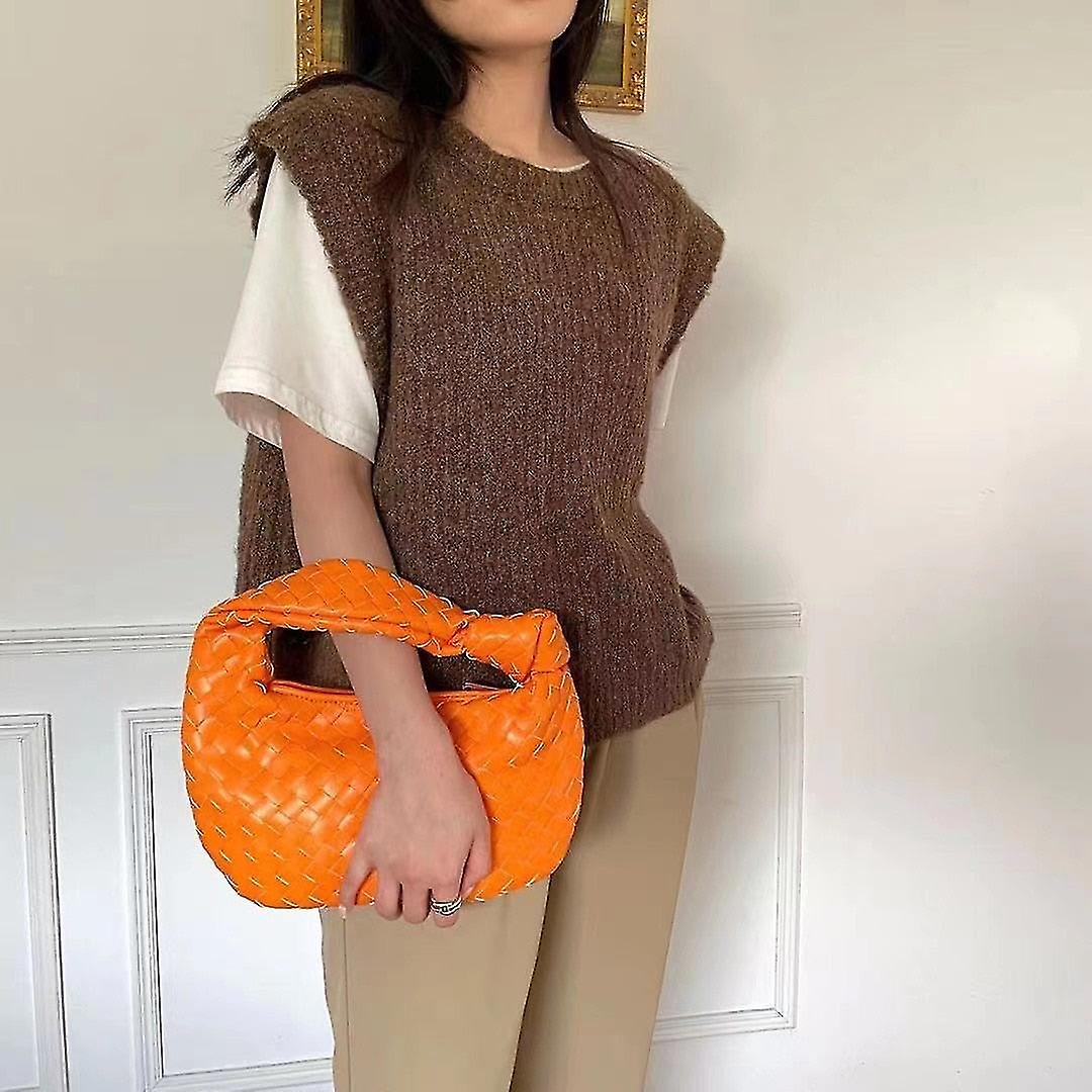 Moda di lusso- Pelle intrecciata stampata, Set di borse a tracolla-a