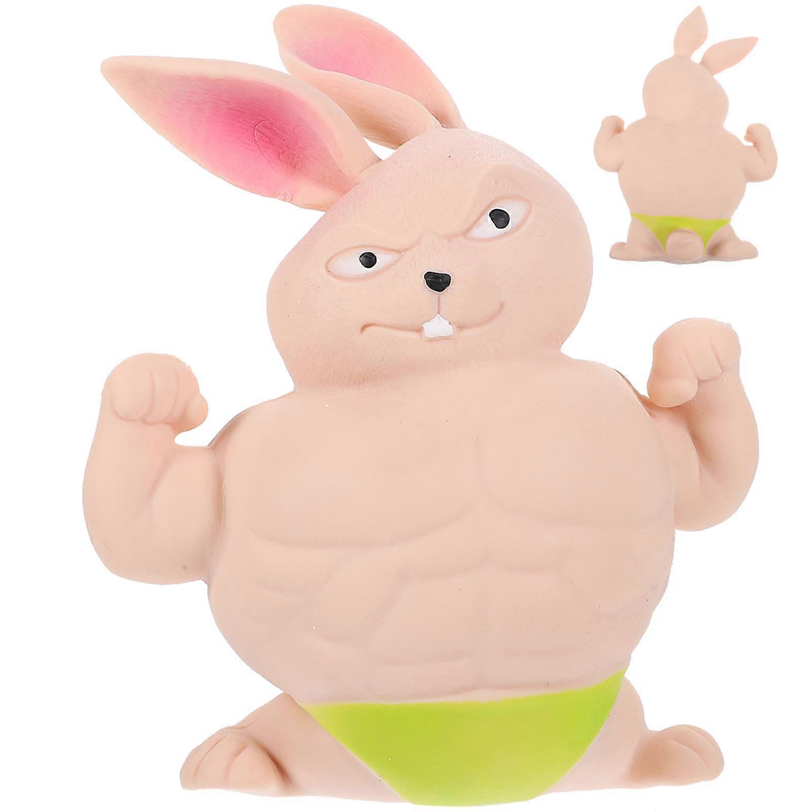 Squeeze Toys Animal Rabbit Shaped Decompression Toy Stress Relief Office Home Use Green 1Pack