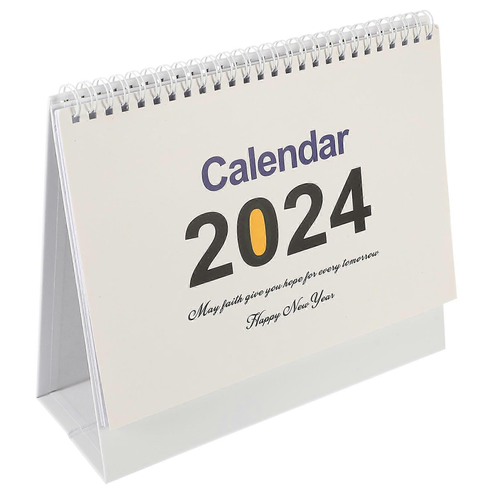 Desk Office Home Decoration Standing Calendar A-shaped 23X19.5CM Reminder 1Set
