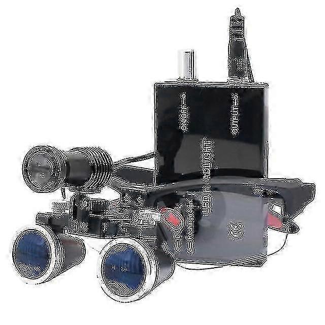 2.5x/3.5x 420 Mm Dental Loupe Magnifier Binocular Magnifier Surgery Surgical Operation Loupe With Spotlight Head Light-mxbc-eyzi