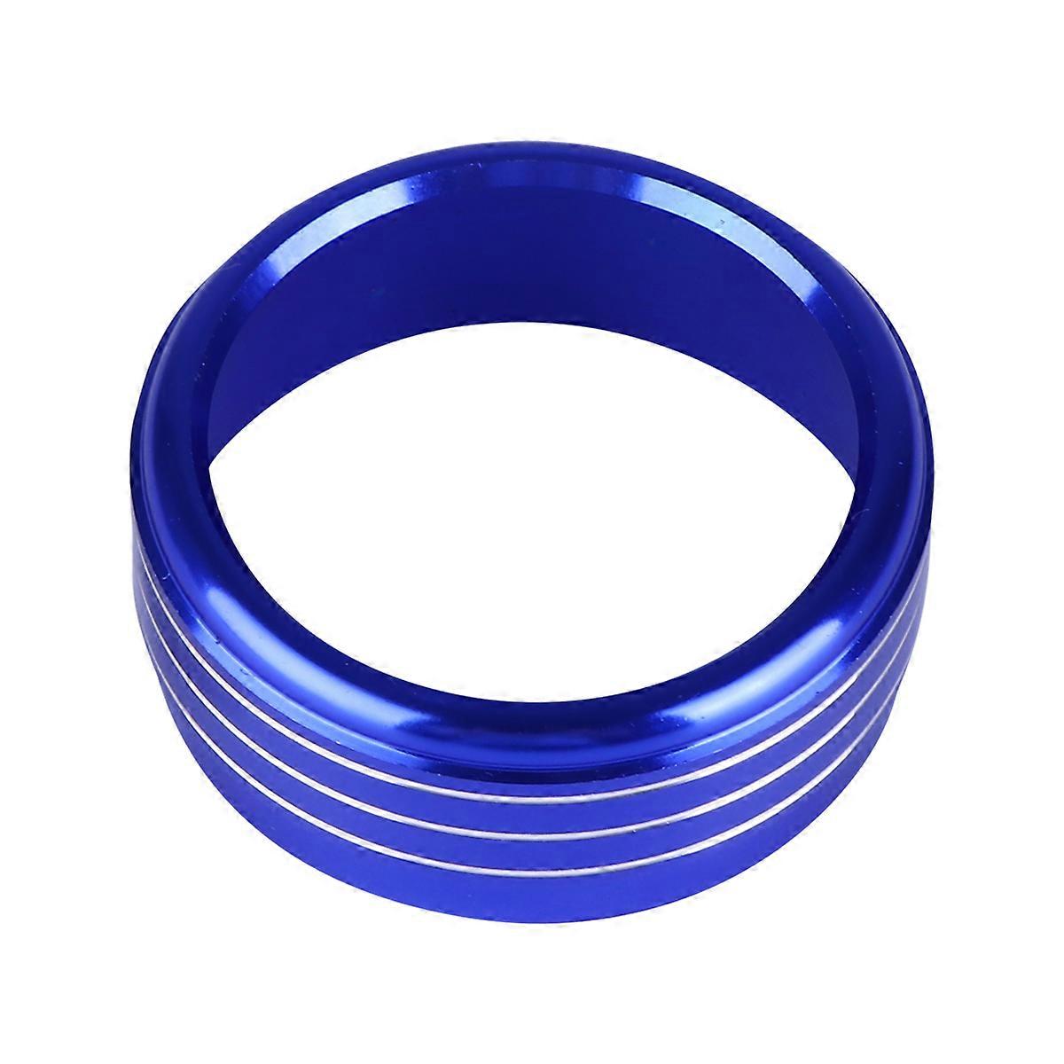 Control Knob Covers 3Pcs Ribbed Design Blue Decor For Car AC Knobs Enhancing Vehicle Appearance