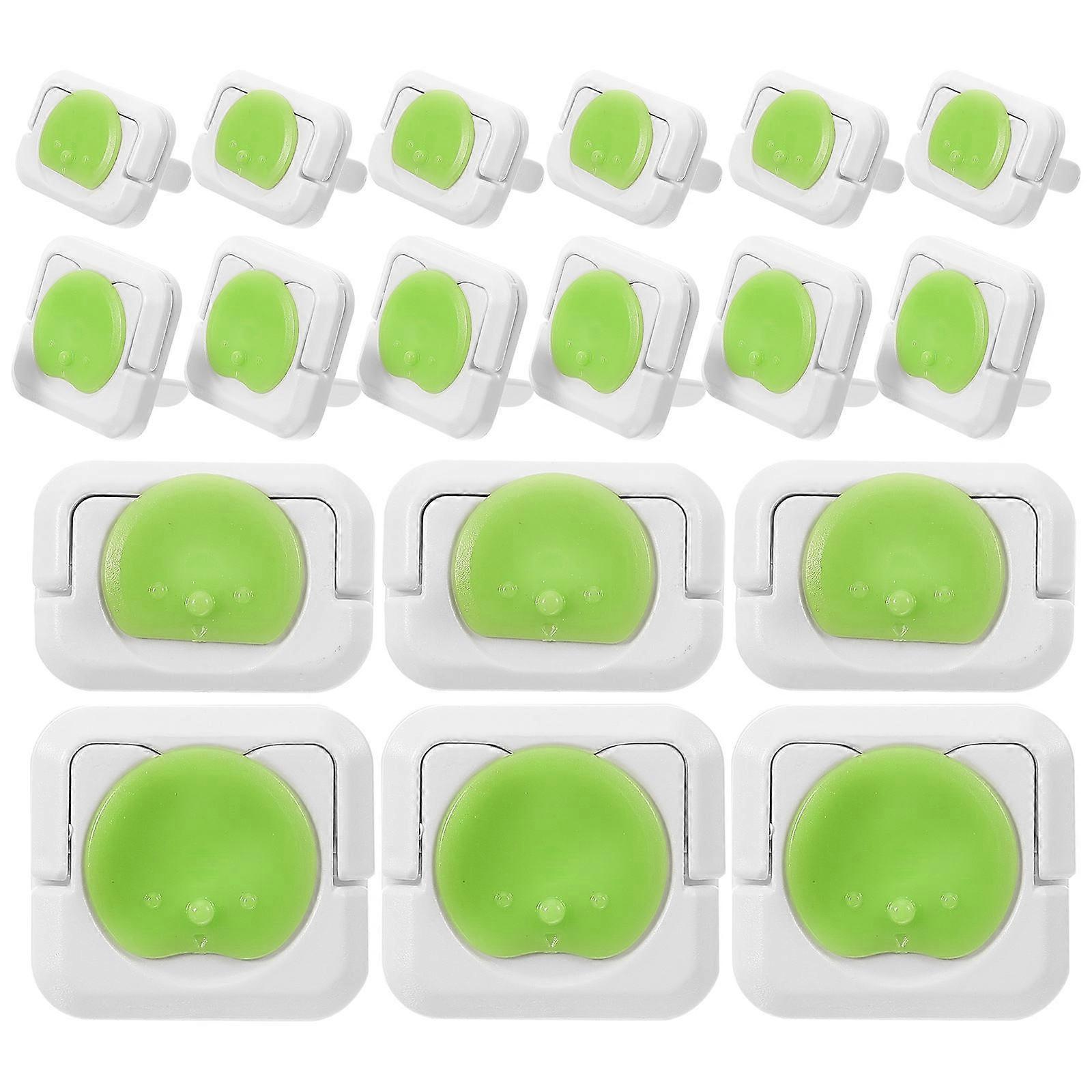 Electrical Safety Child Proof Outlet Covers 24Pcs Insulated Green Plastic Suitable For Wall Sockets In Home Safety
