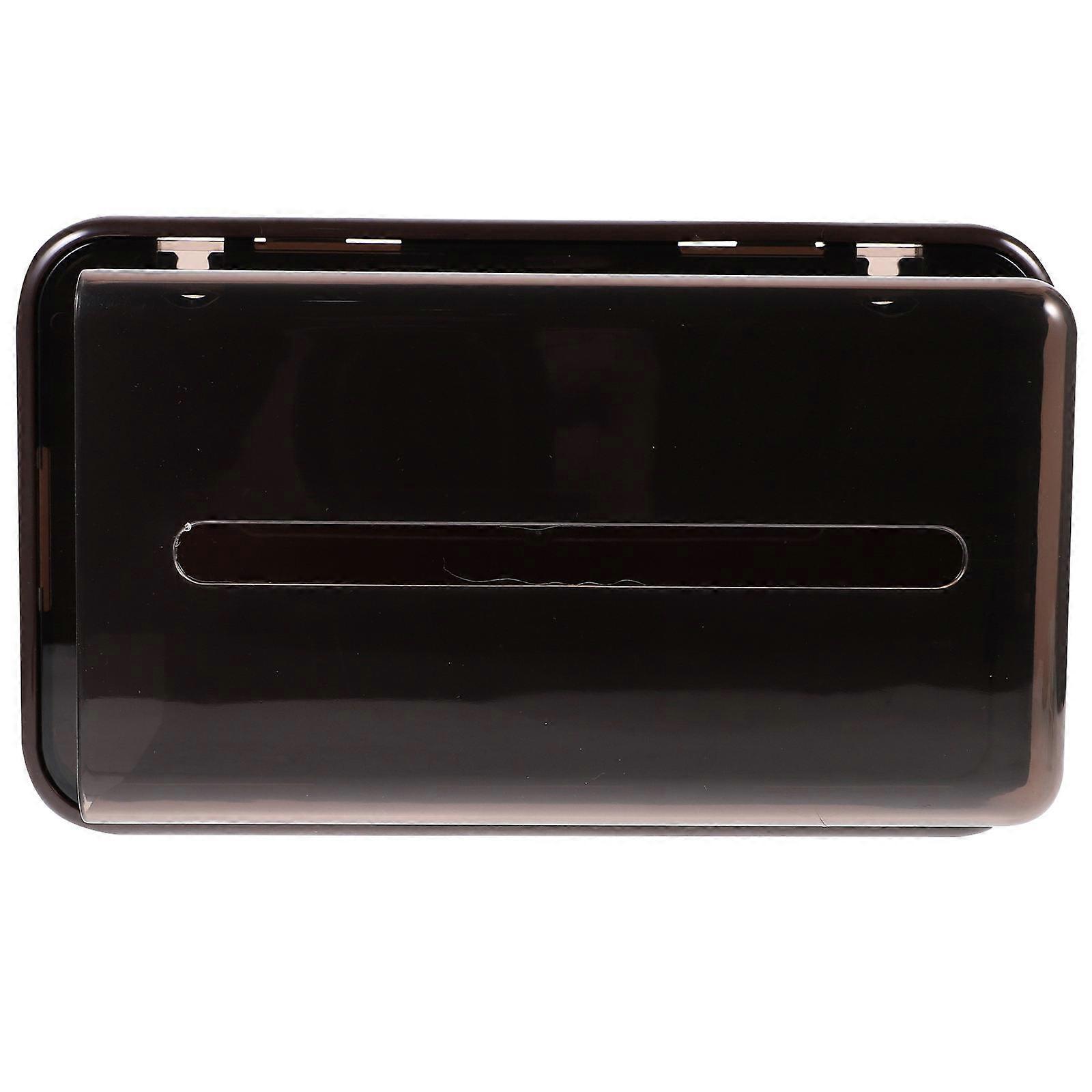 Paper Tissue Box Fixed Magnetic Tissue Box for Storage Use Brown