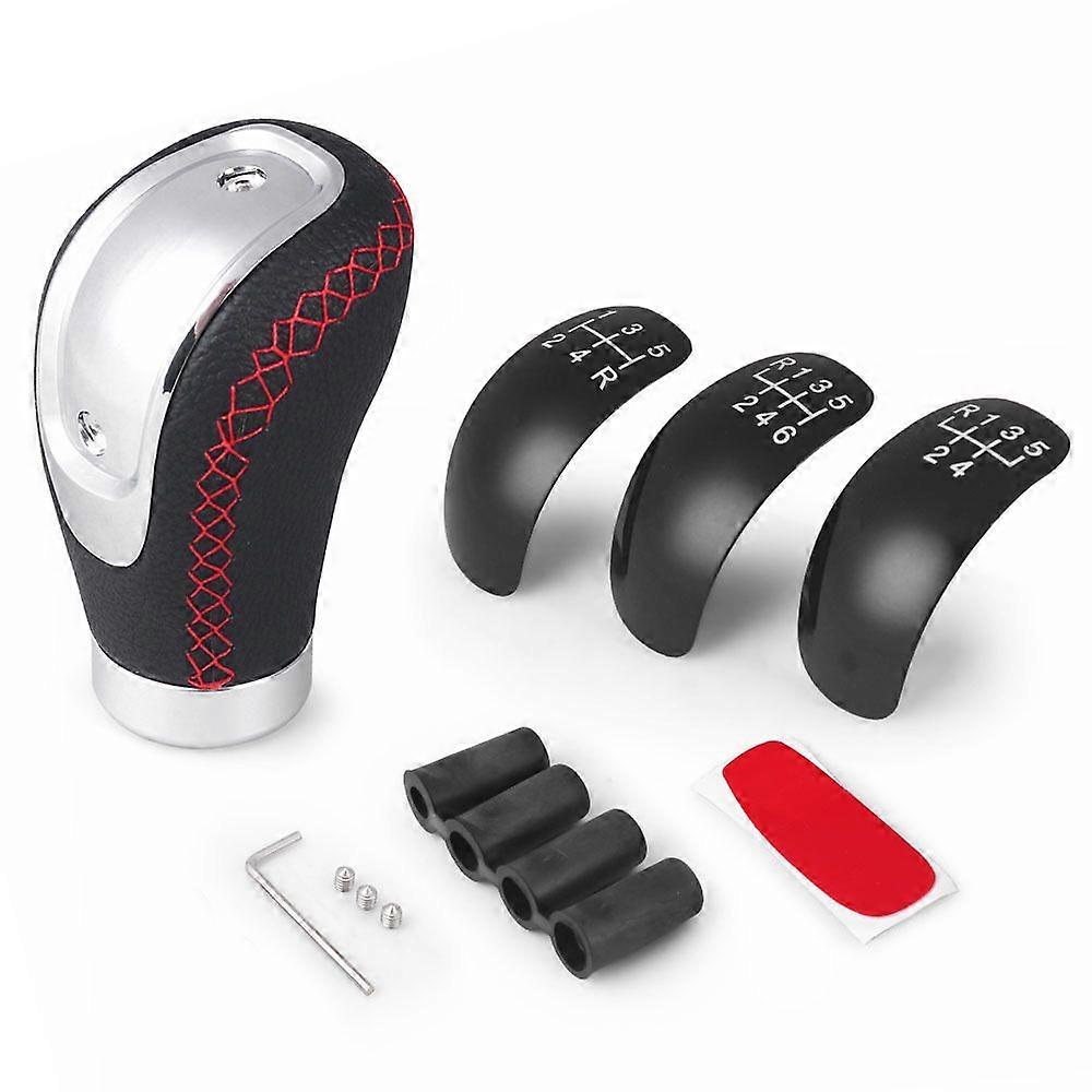 PU Car Gear Shift Knob 5/6 Speed with 3 Gear Pattern Universal Fit