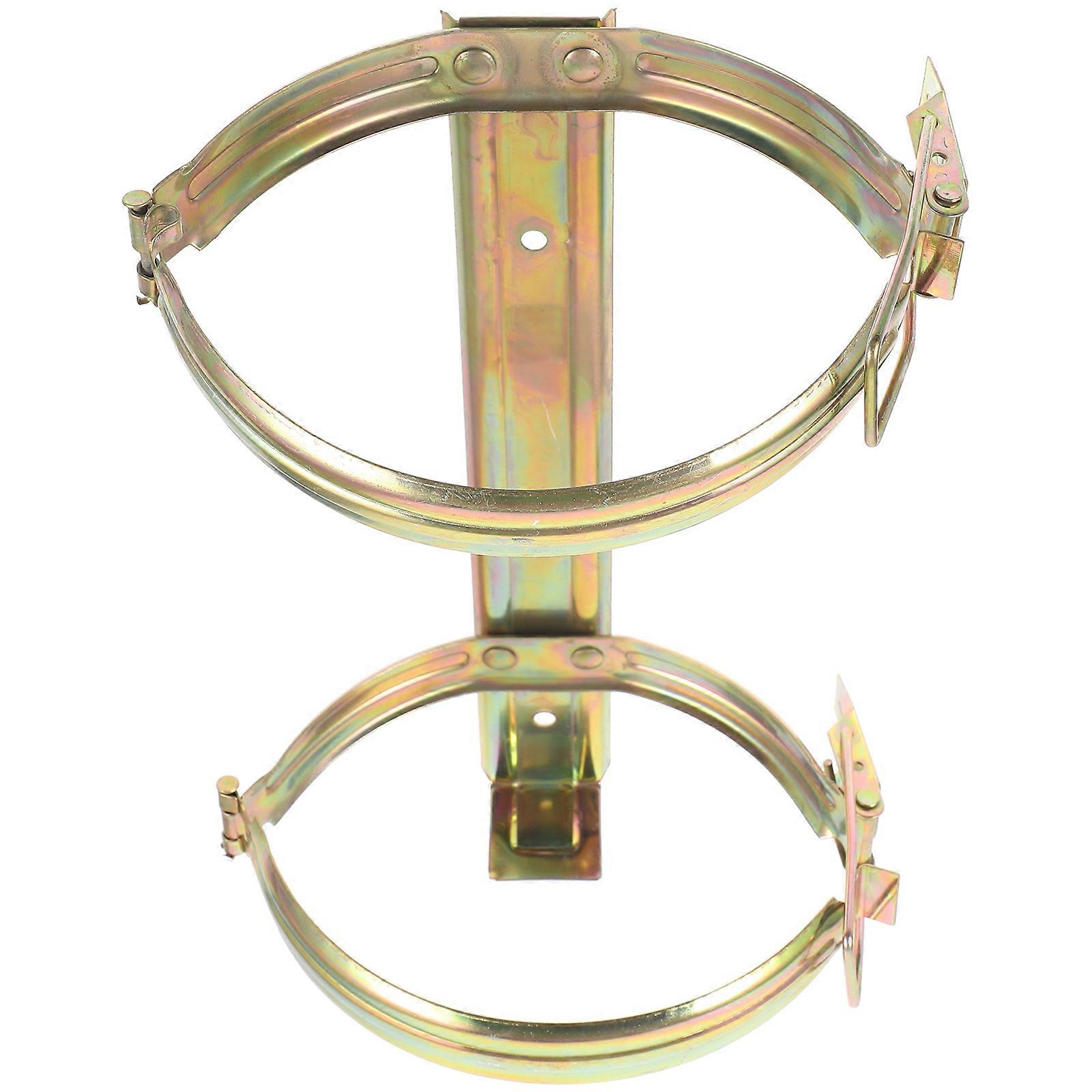 Rust Resistant Metal Wall Mount Fire Extinguisher Holder Bracket – Space Saving, Easy Installation for Home and Office