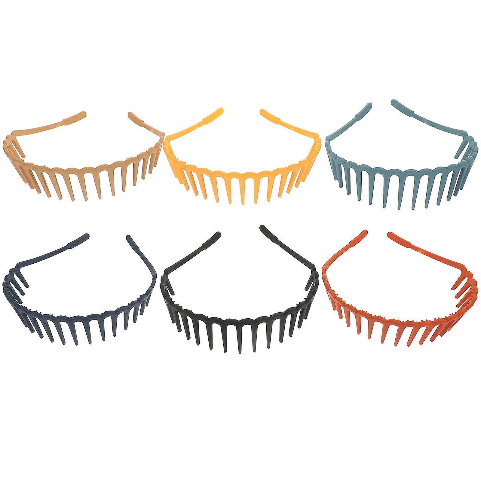 Hair Bands 18 Pcs Plastic Headbands Ideal For Girls Fixing Bangs Various Stylish Colors Perfect For Parties Dance And Daily Use