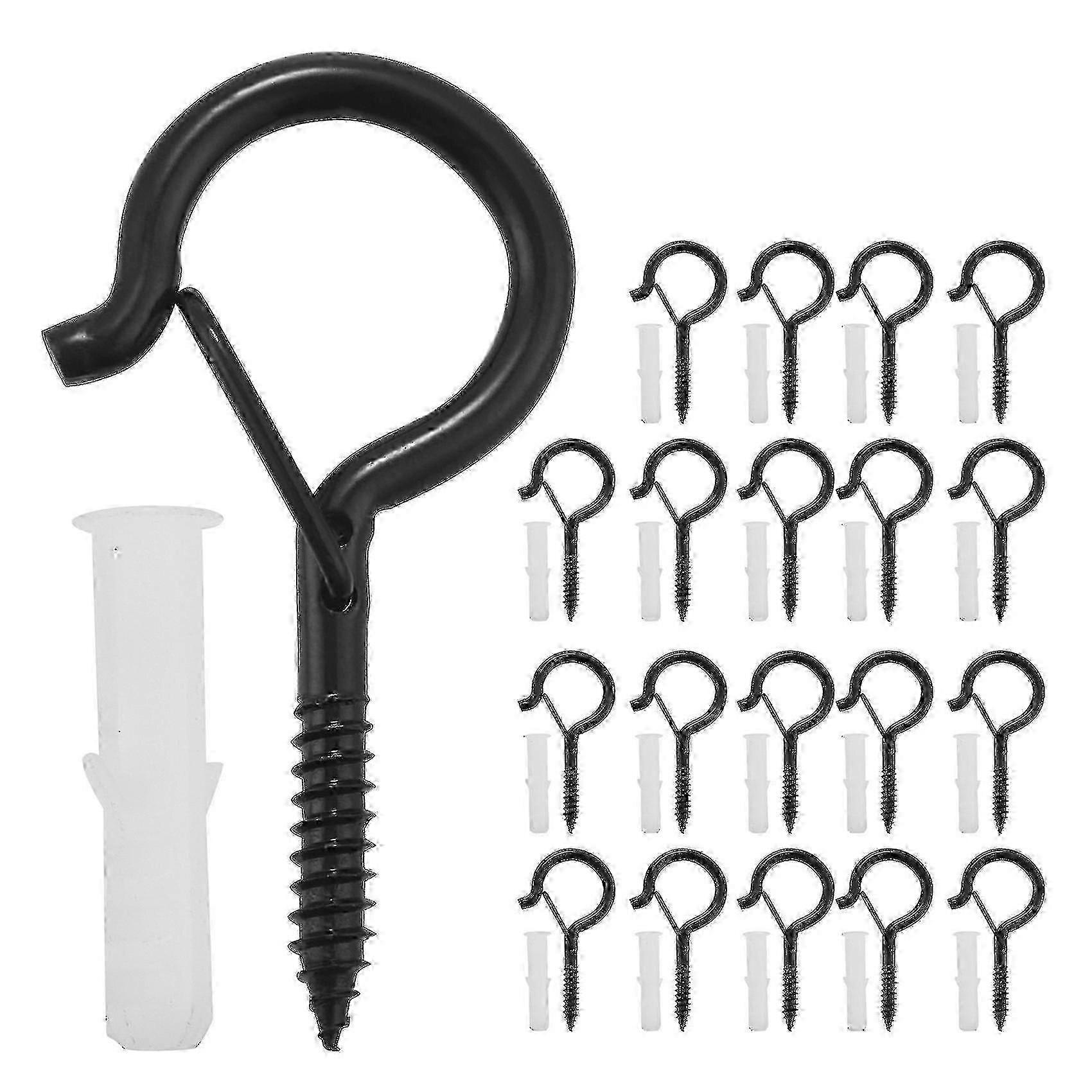 20 Pack Q-Hanger Hooks with Safety Buckle for Wall Cabinet Ceiling