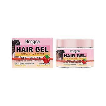 100g Braiding gel, No Flake Extra Hold High Shine Braid Gel & Edge Control, Long Lasting for Locks, Cornrows Smooths & Tames Frizz Braid Gel