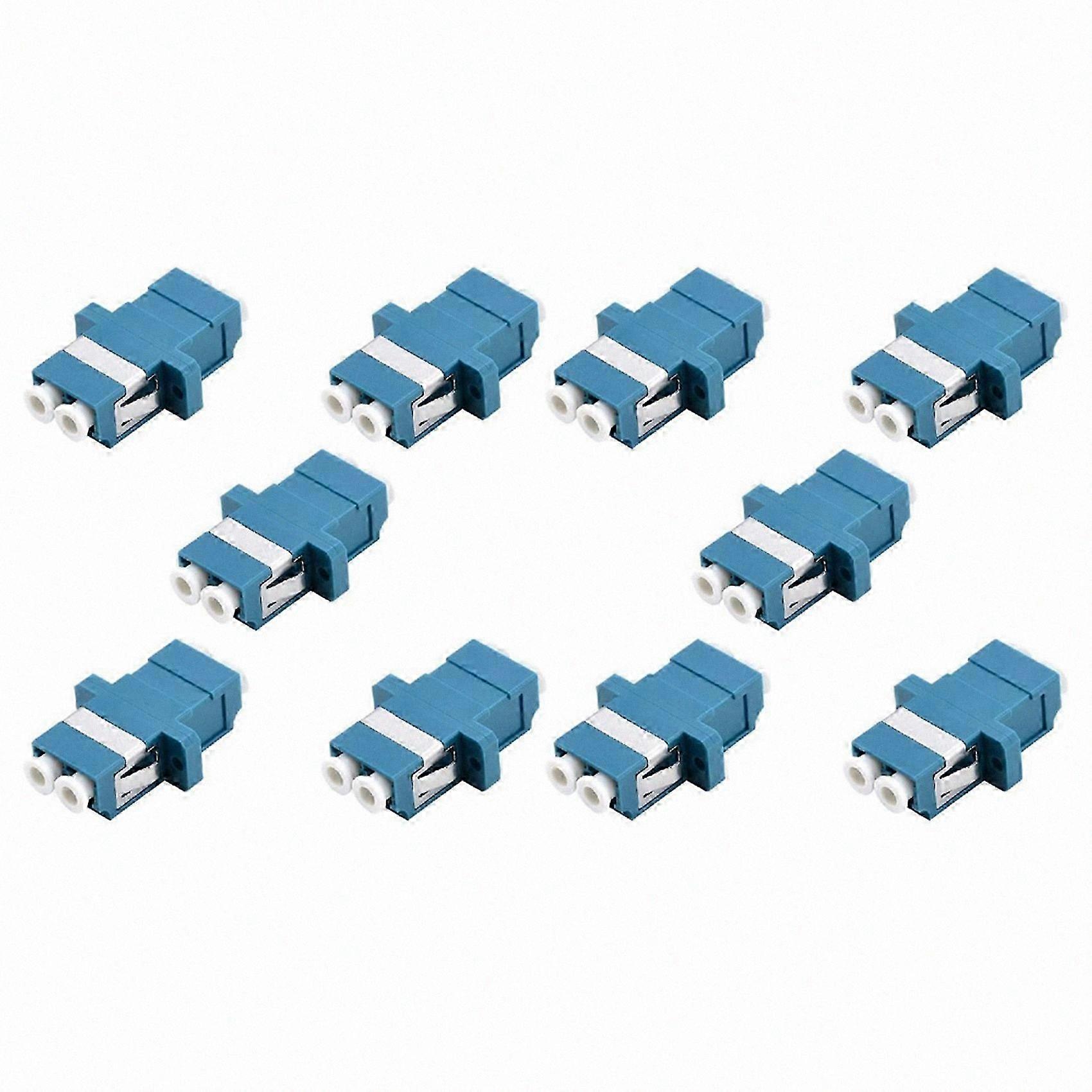 LC Fiber Optic Adapter - LC to LC Duplex Singlemode Coupler - 10 Pack -