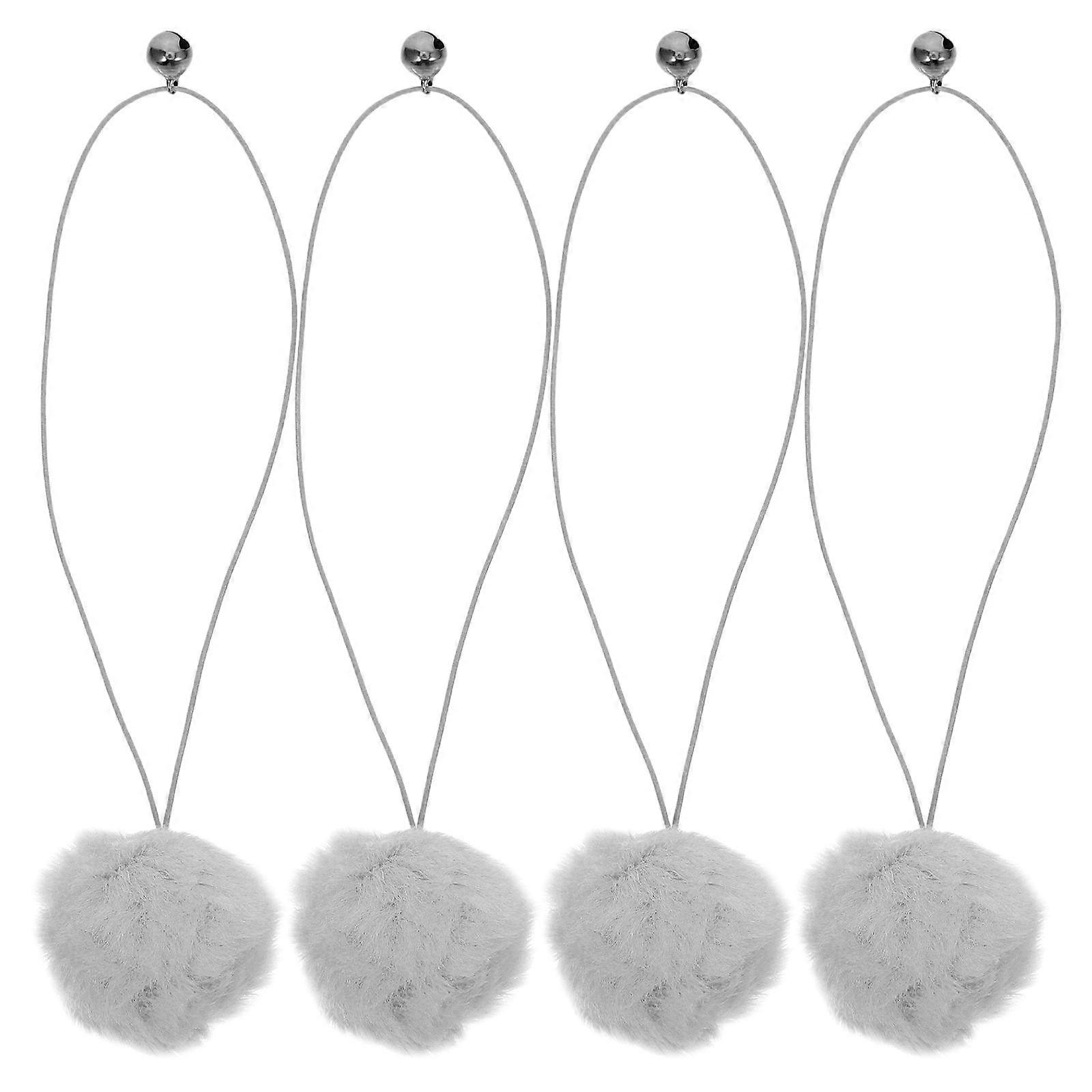 4pcs Replaceable Cat Dangling Toy with Bell for Cat Trees Interactive Cat Balls Toy for Scratching Post Hanging Cat Toy Balls