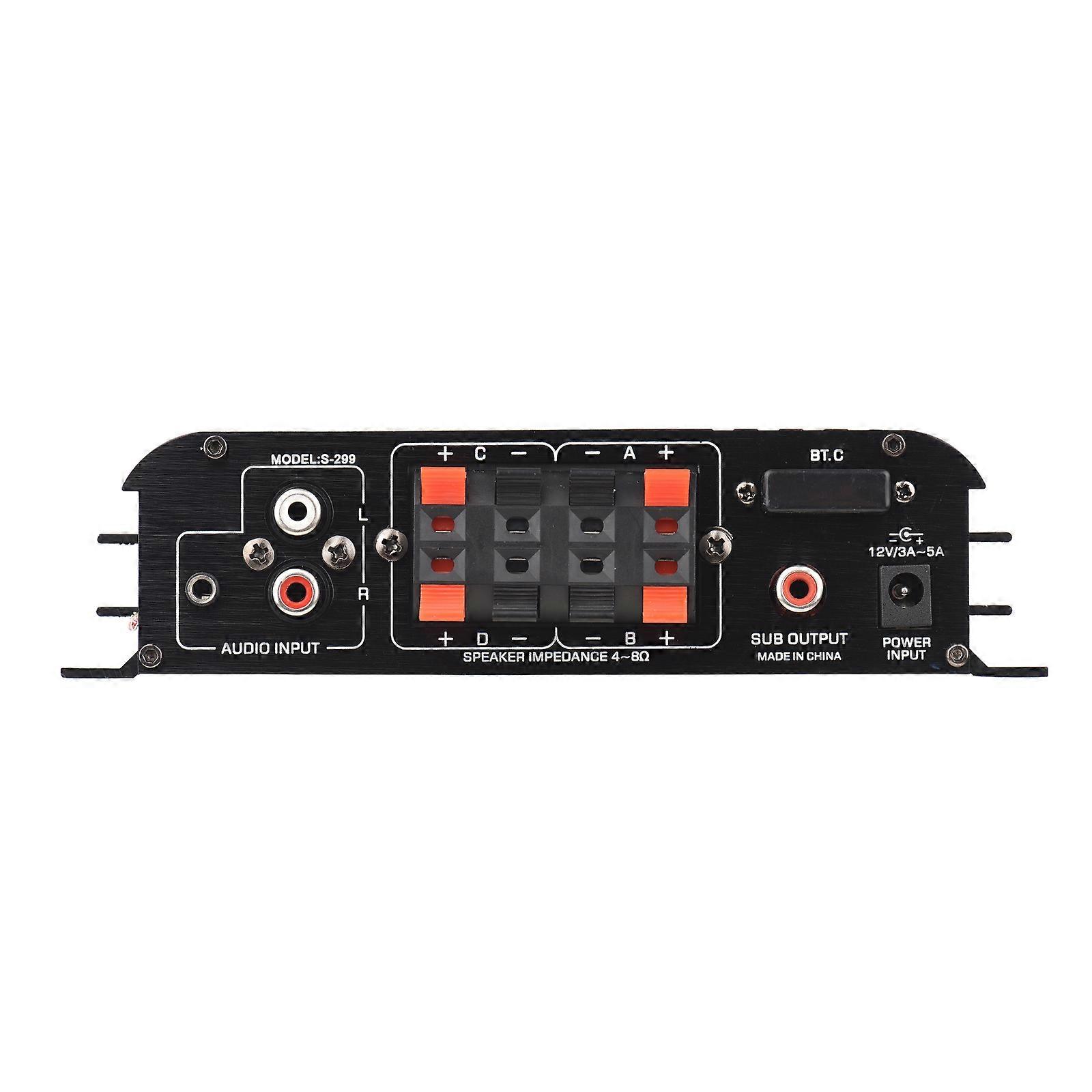 S-299 Mini 4.1 o Stereo Power Amplifier BT Portable Car and Home Dual-use 4*40W Remote Control o Amplifier