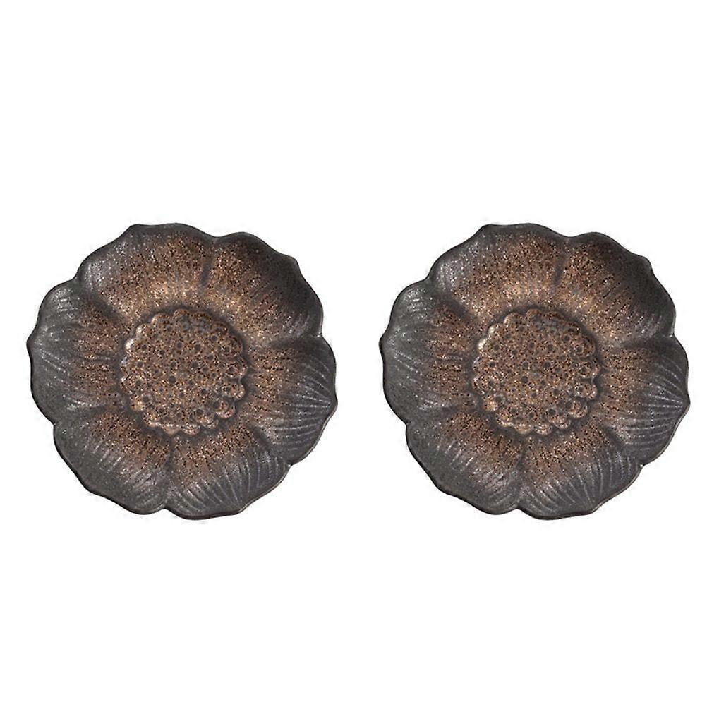 Ceramic Lotus Coaster Cup Mat for Decor in 2Pcs Set