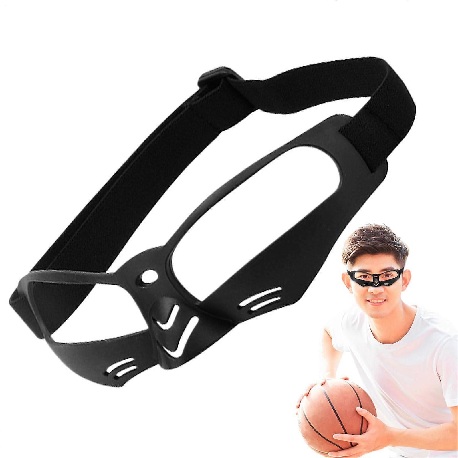 Dribbling Goggles Youth - Vision-Blocking Sports Training Glasses for Basketball, Lightweight Adjustable Fit for Kids and Teens, Black