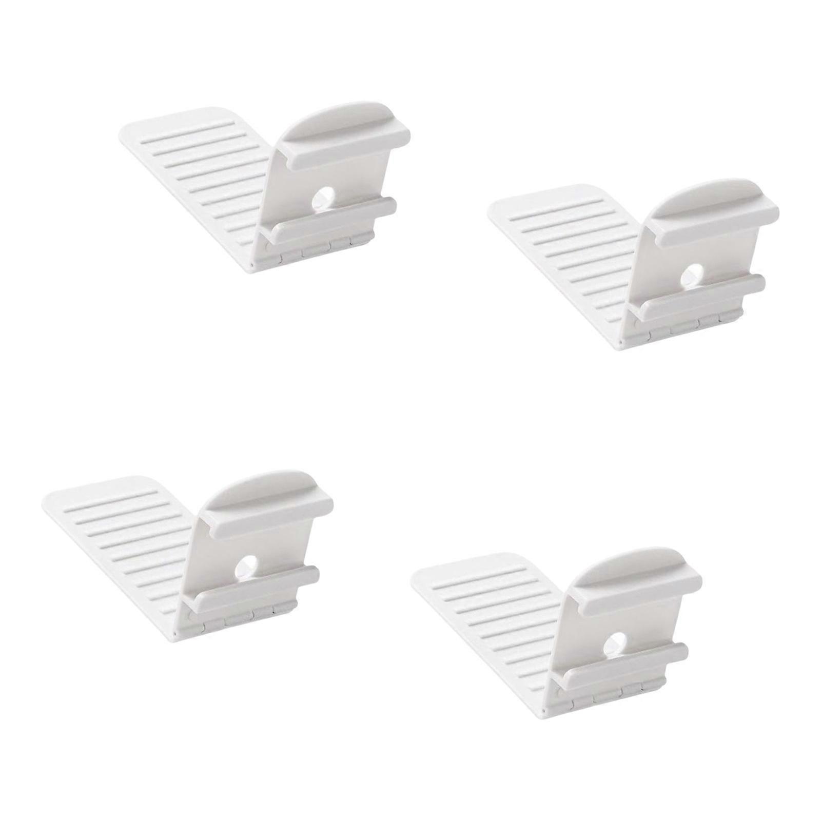 Bed Sheet Stoppers Prevent Nighttime Shifting Subtle Clamps for Sofa Cover Tablecloths Also  White