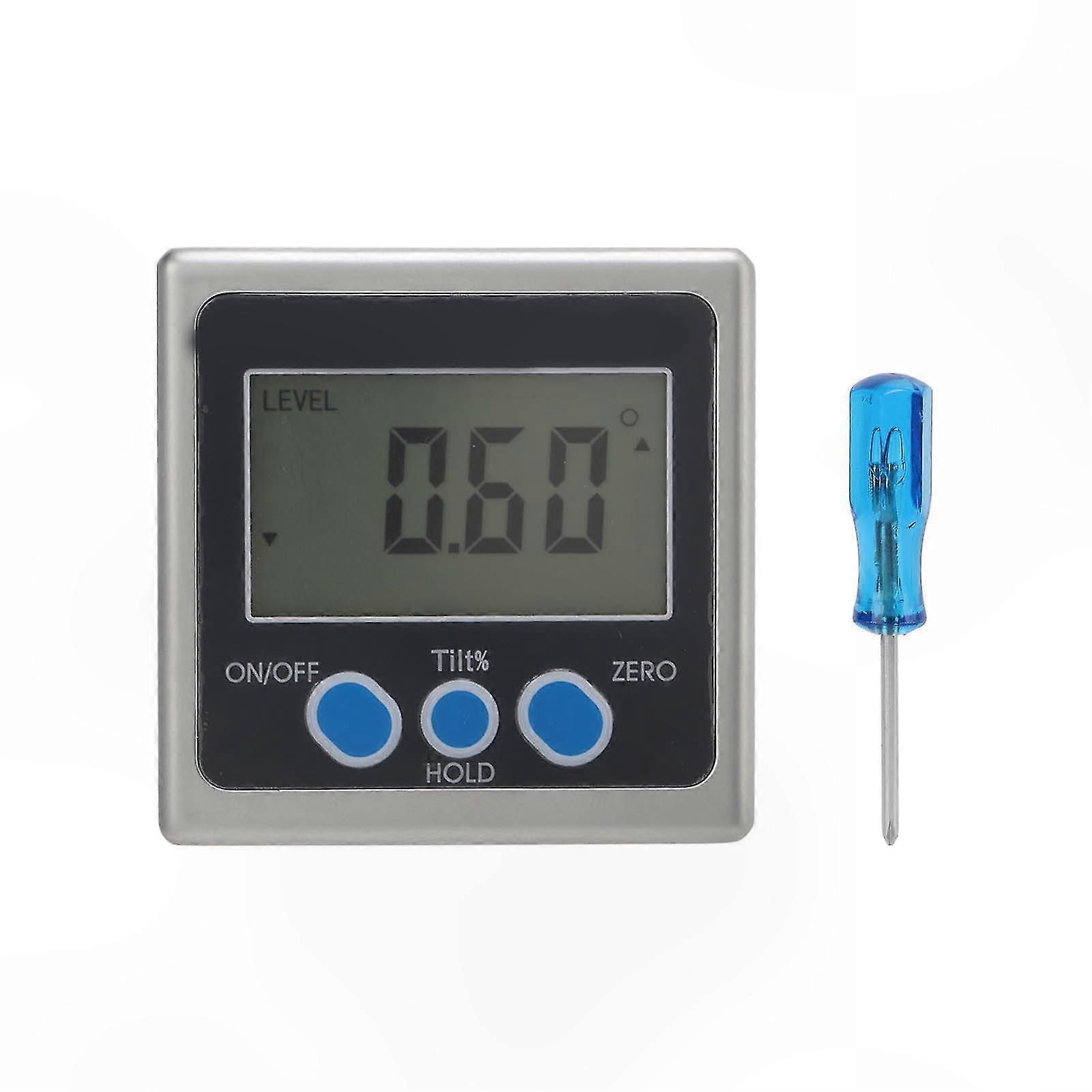 Electronic Angle Finder with Digital Display, 4x90 Degree Magnetic Protractor for Accurate Inclinometer Measurements