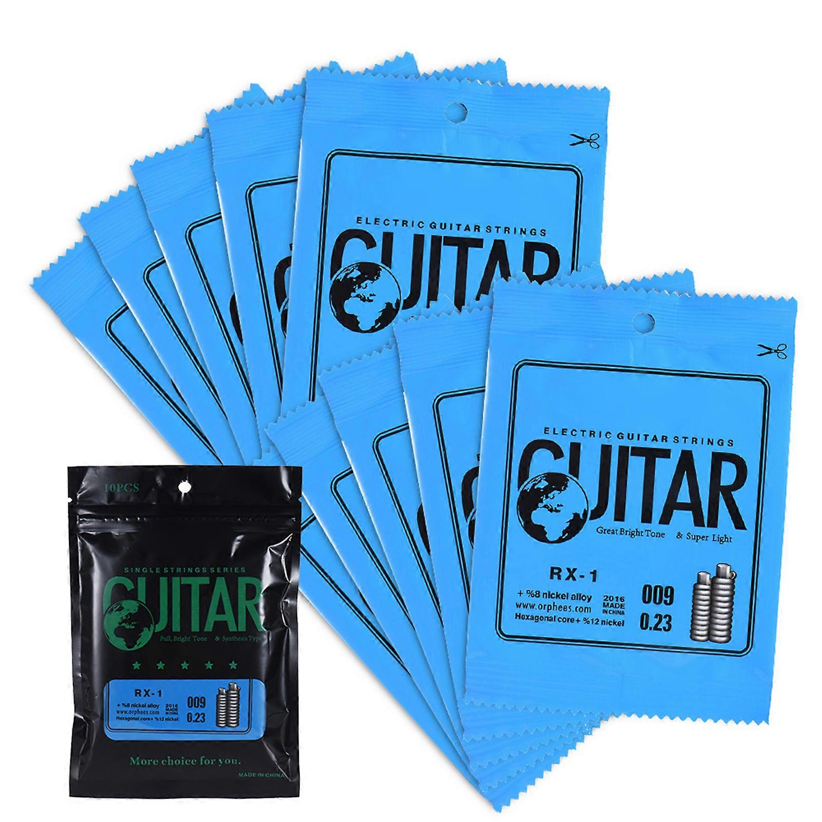 Electric Guitar 1st E String .009 Single Replacement String Nickel Alloy Super Light Tension 85cm 10-Pack Durable