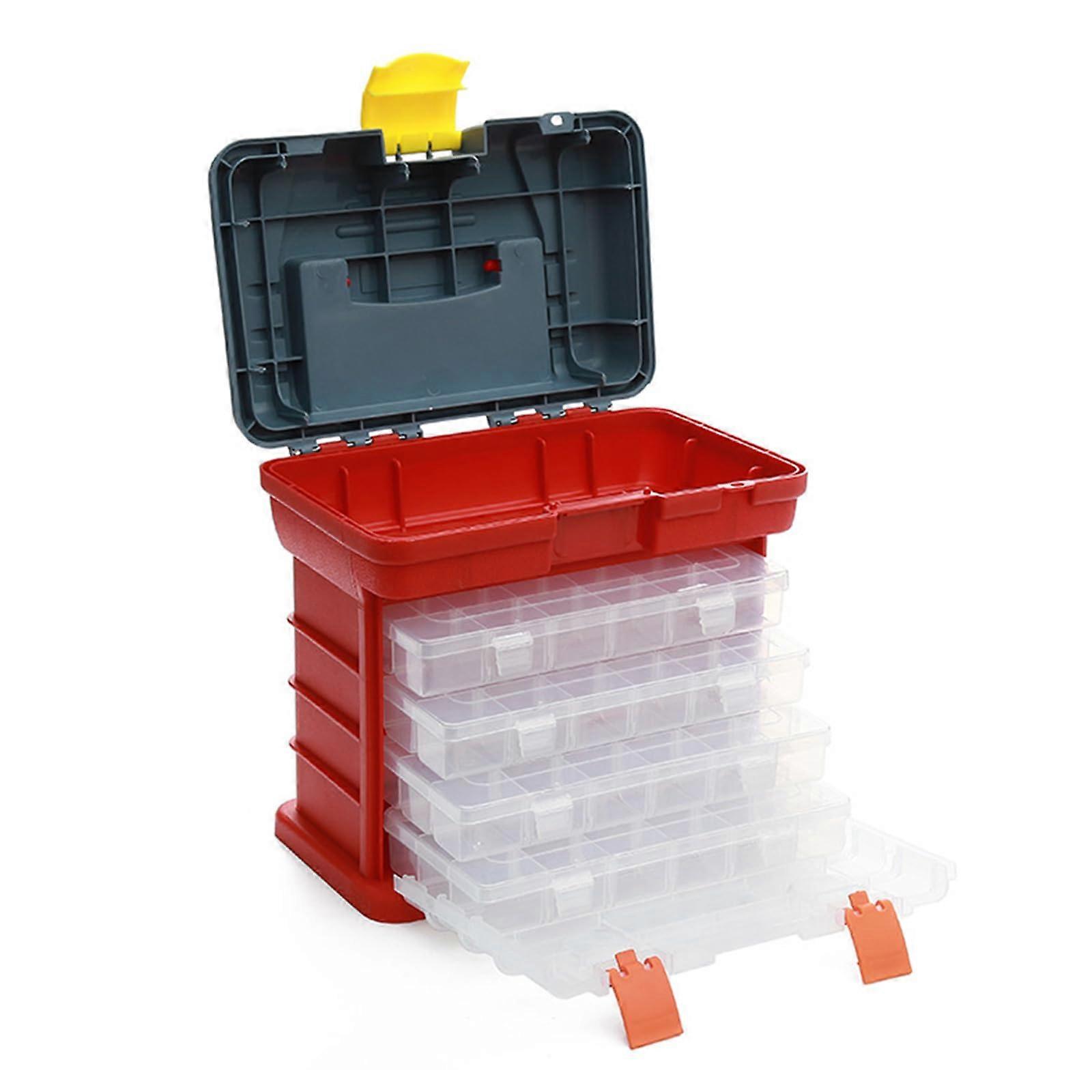 4 Layer Large Capacity Fishing Tackle Box, Multifunctional Organizer For Fishing Accessories, Storage Container