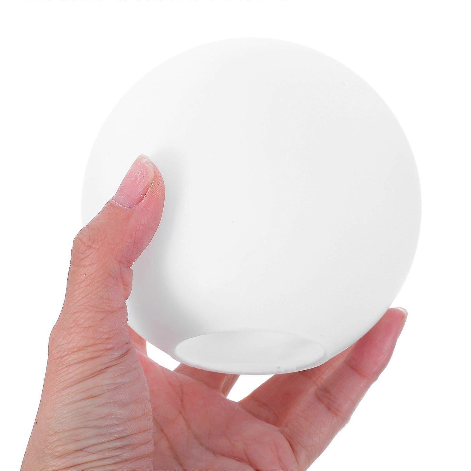 White Global Lampshade Textured Glass Lamp Cover Ceiling Lampshade Replacement Round Lampshade Decor