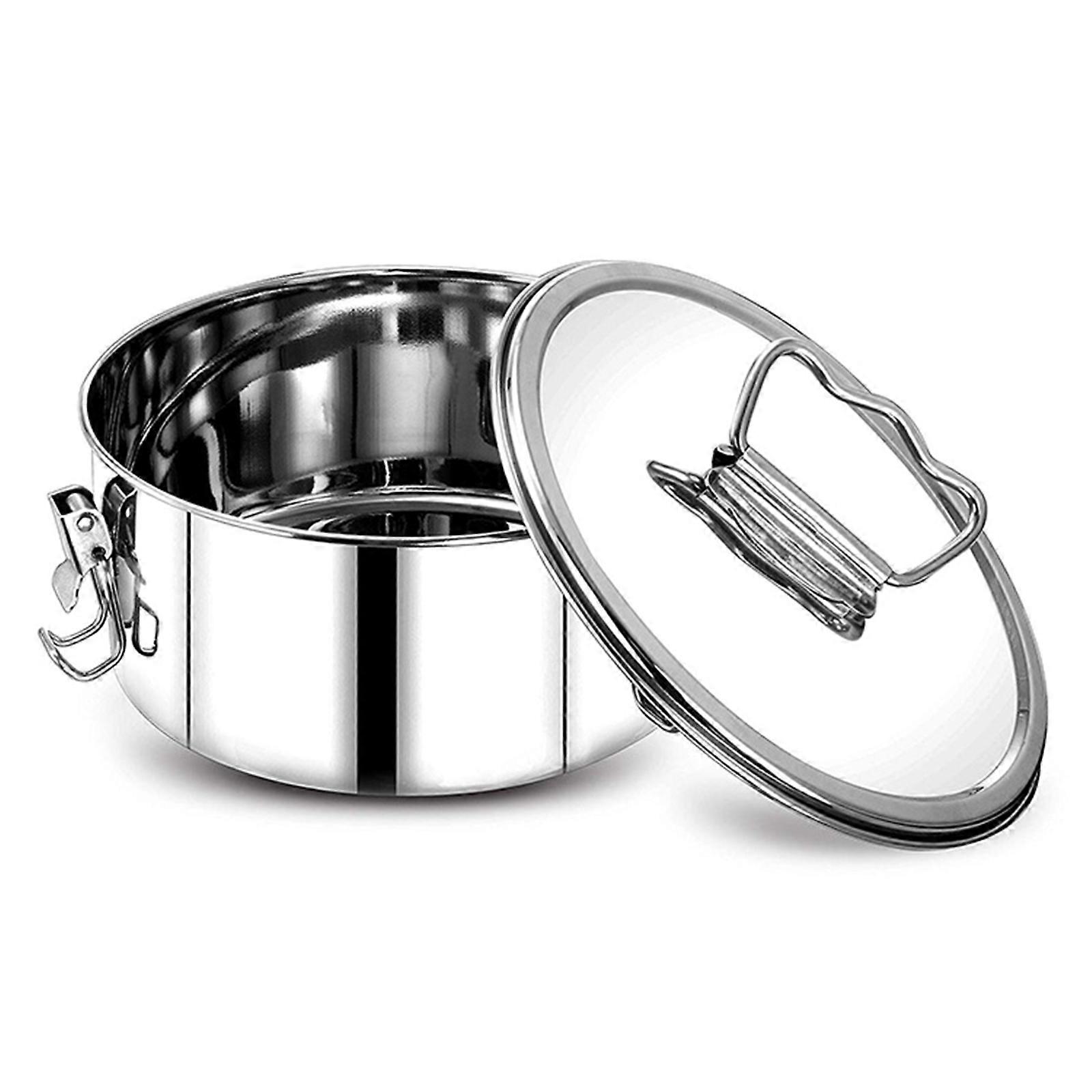 Professional Flan Molds Pan With Sealing Lock and Lid Even Heating For Baking Steaming Multipurpose Kitchen Essential  S