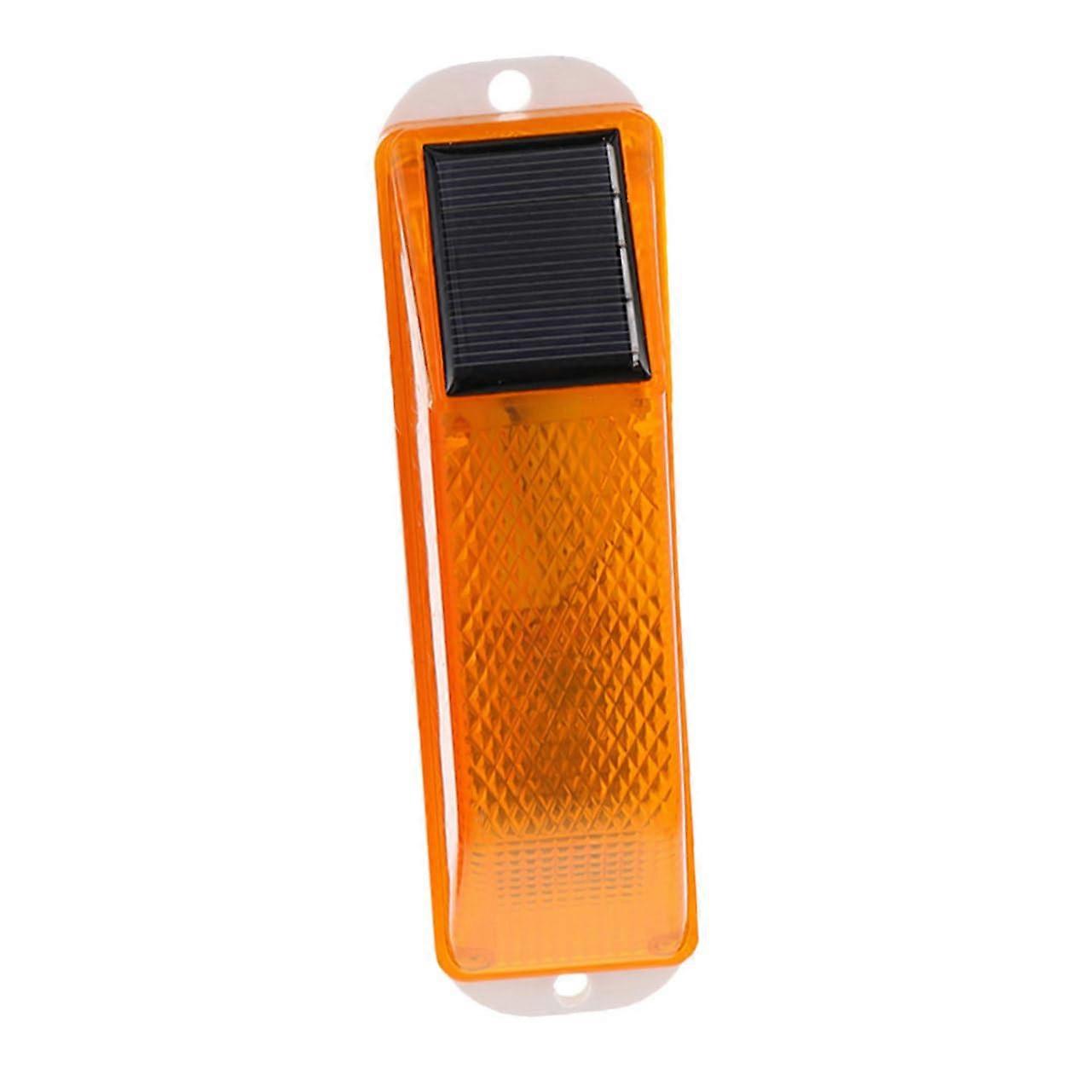Solar Warning Light for Garden Fences, Solar Powered, Flashing Caution Lamp, Sturdy and Easy to Install, Night Safety