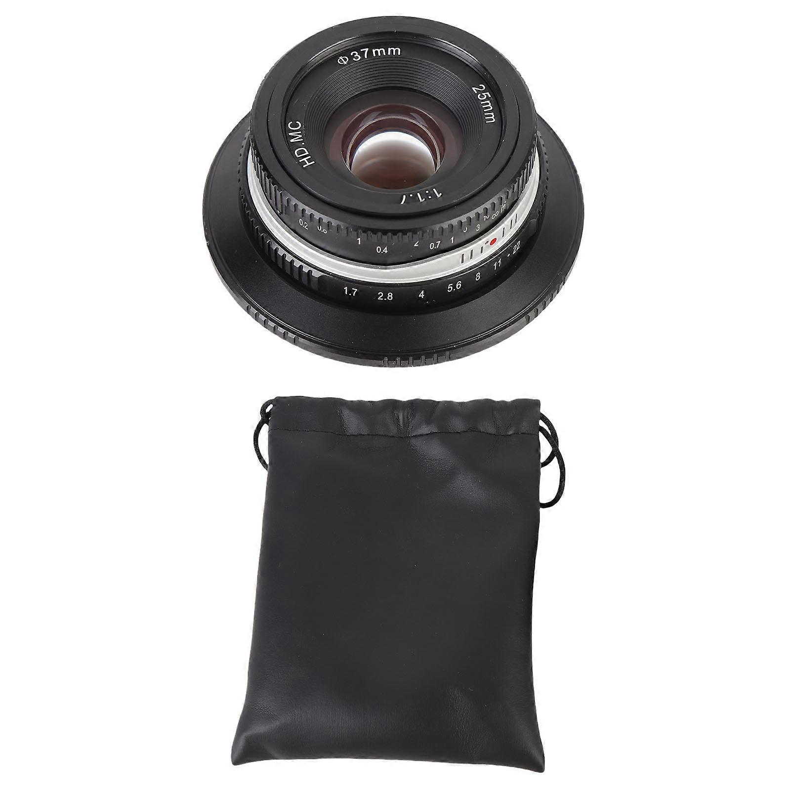 25mm F1.7 Manual Focus Fixed RF Mount APS-C Format Large Aperture Lens for R7 R10 R50 R100 RP R5 R6