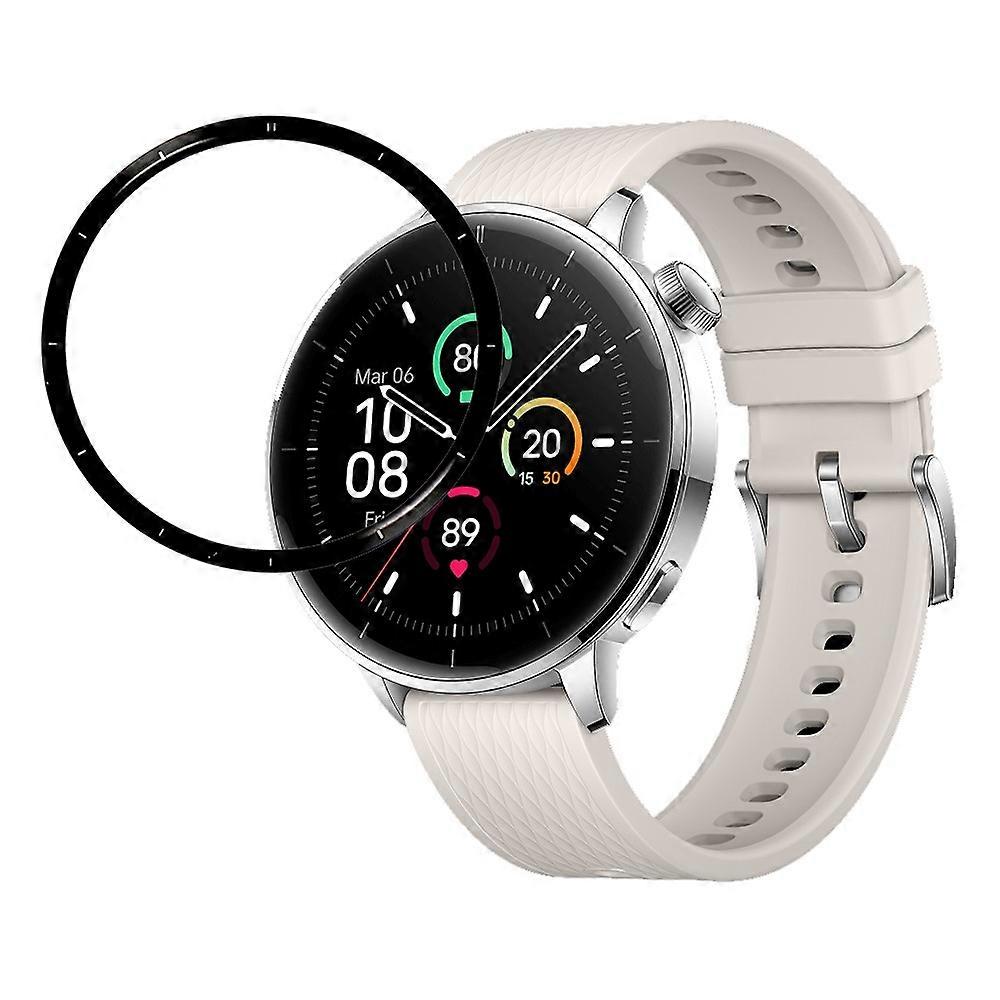 Συμβατό για OnePlus Watch 3 43mm Full Screen Protector Black Edge Soft PMMA Smartwatch Screen Film