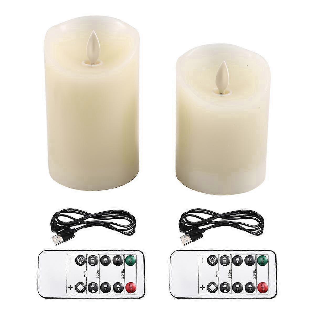 LED Candles, Flickering Flameless Candles with Remote Control