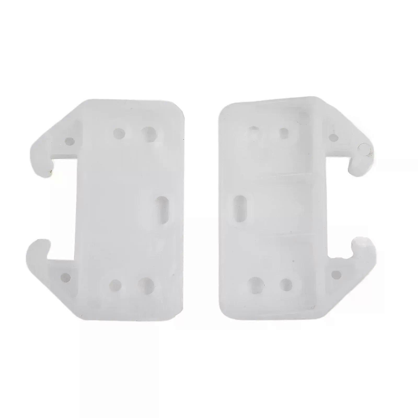 Drawer Slides Track Drawer Guides Plastic Replacement Versatile Usage White With Screws New Long Lasting