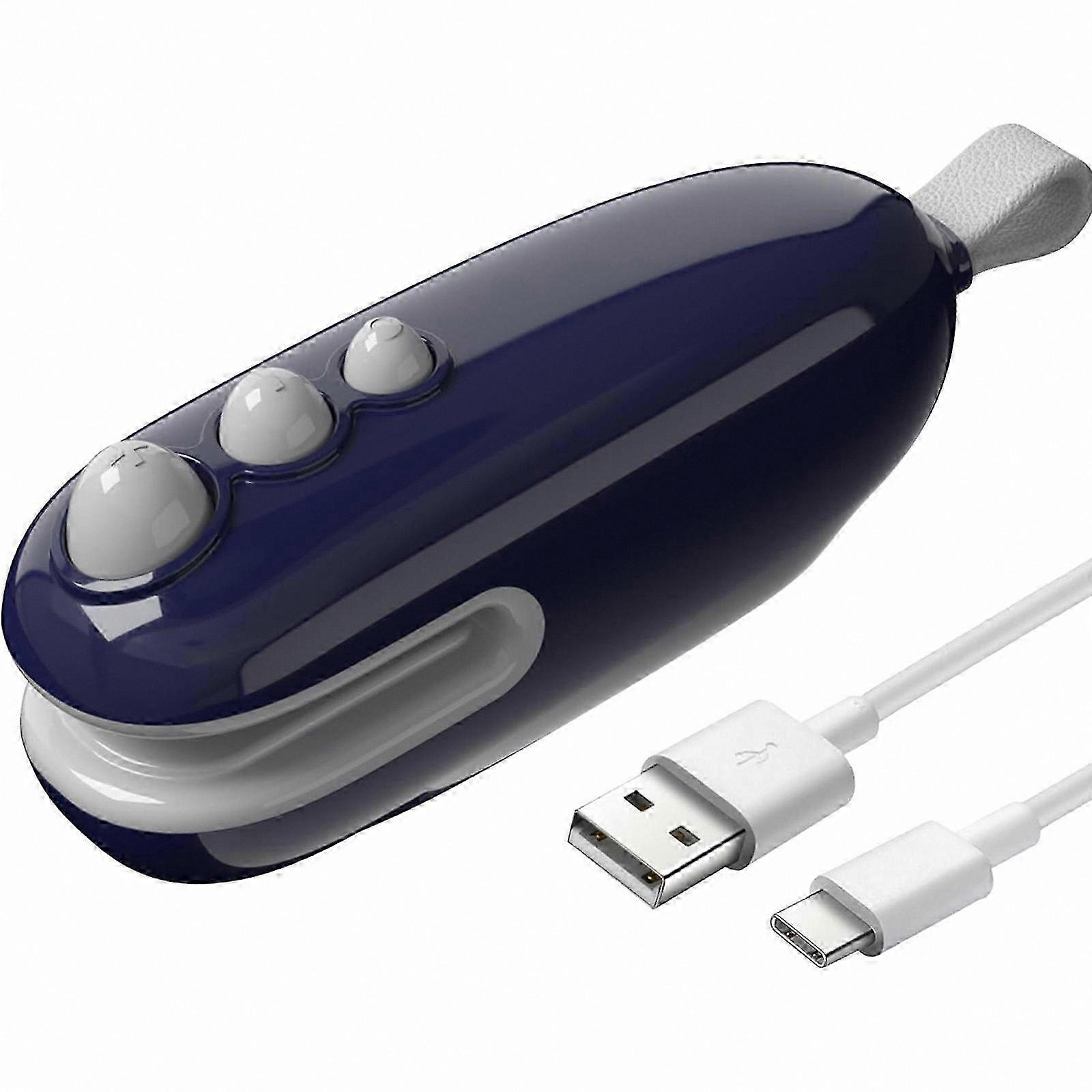 Portable Heat Sealing Tool with Cutter for Food Bags, Home & Travel Use (White)