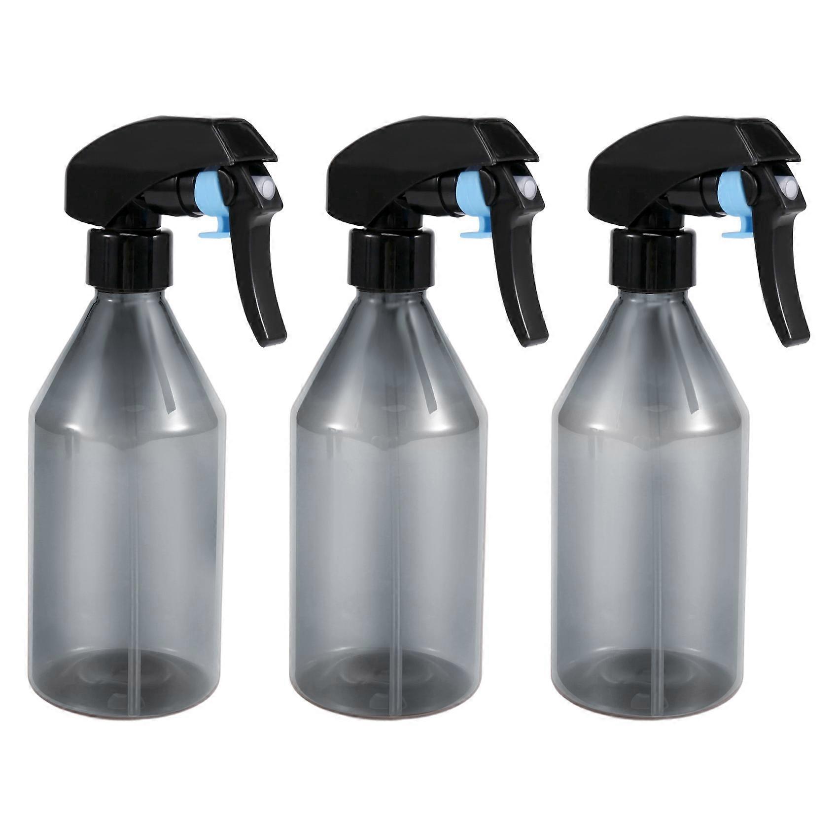 Plastic Spray Bottles for Cleaning Solutions,10OZ Reusable Empty Container with Durable Black Trigger Sprayer, 3Pack