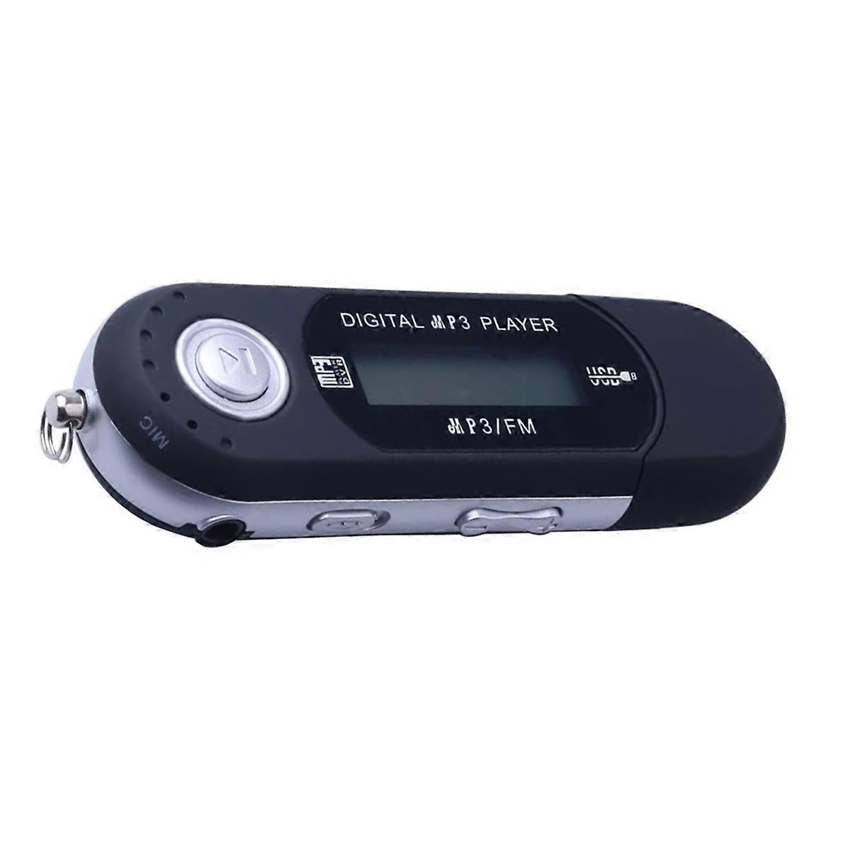 Portable USB MP3 Player Music Player Digital LCD Screen Bluetooth FM Radio Multifunction MP3 Music Player Black