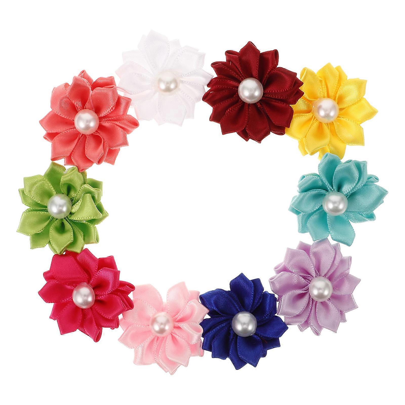 Hair Accessory Set Featuring Floral Dog Hairpins Suitable For Puppies In Assorted Color 20Pcs