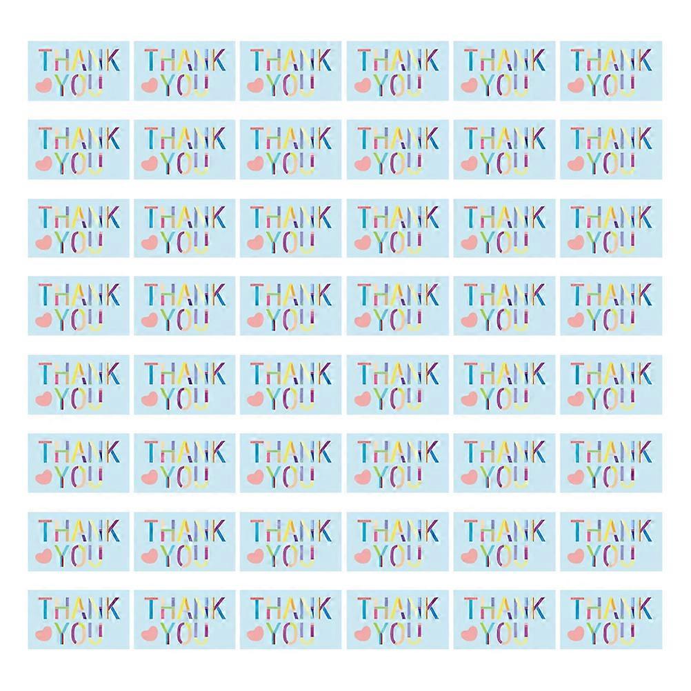 300 MultiColor Mini Thank You Cards with Envelopes for Business and Personal Use, Paper Material, 300 Count