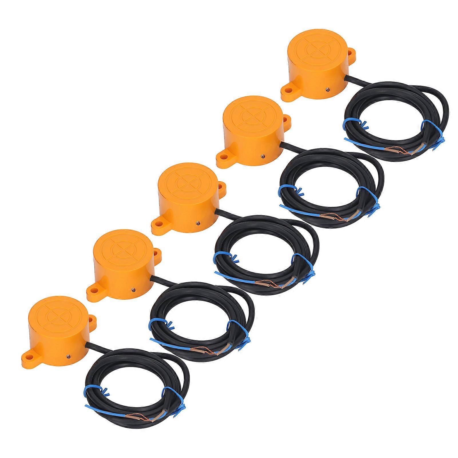 5Pcs Proximity Switch PNP Normally Open 40Hz 10Hz Response Frequency Round Proximity Sensor AC90‑ 400mA