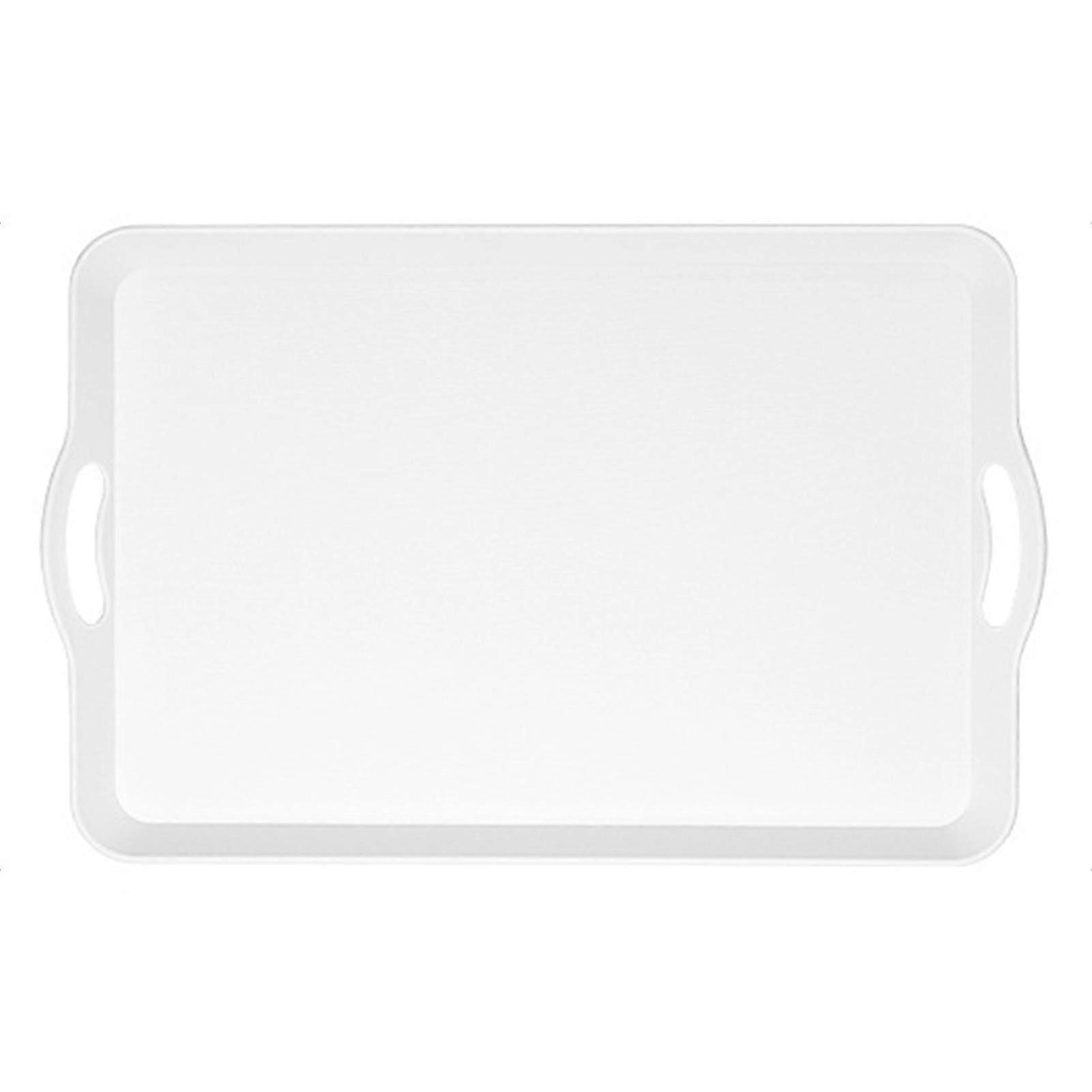 Plastic serving trays with handles rectangular scratch-resistant for dining room