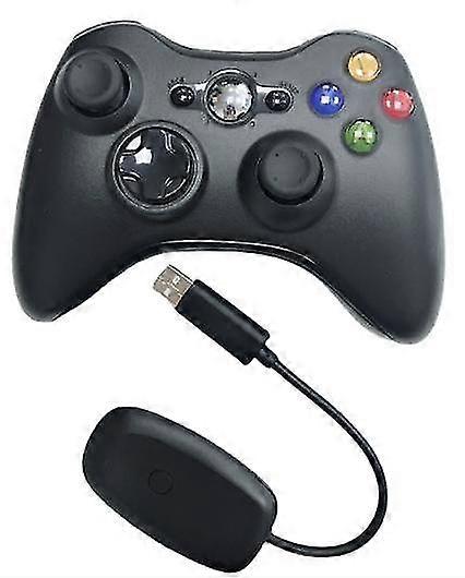 Compatible X 360 wireless gamepad with receiver, compatible with pc, supports ps3 host