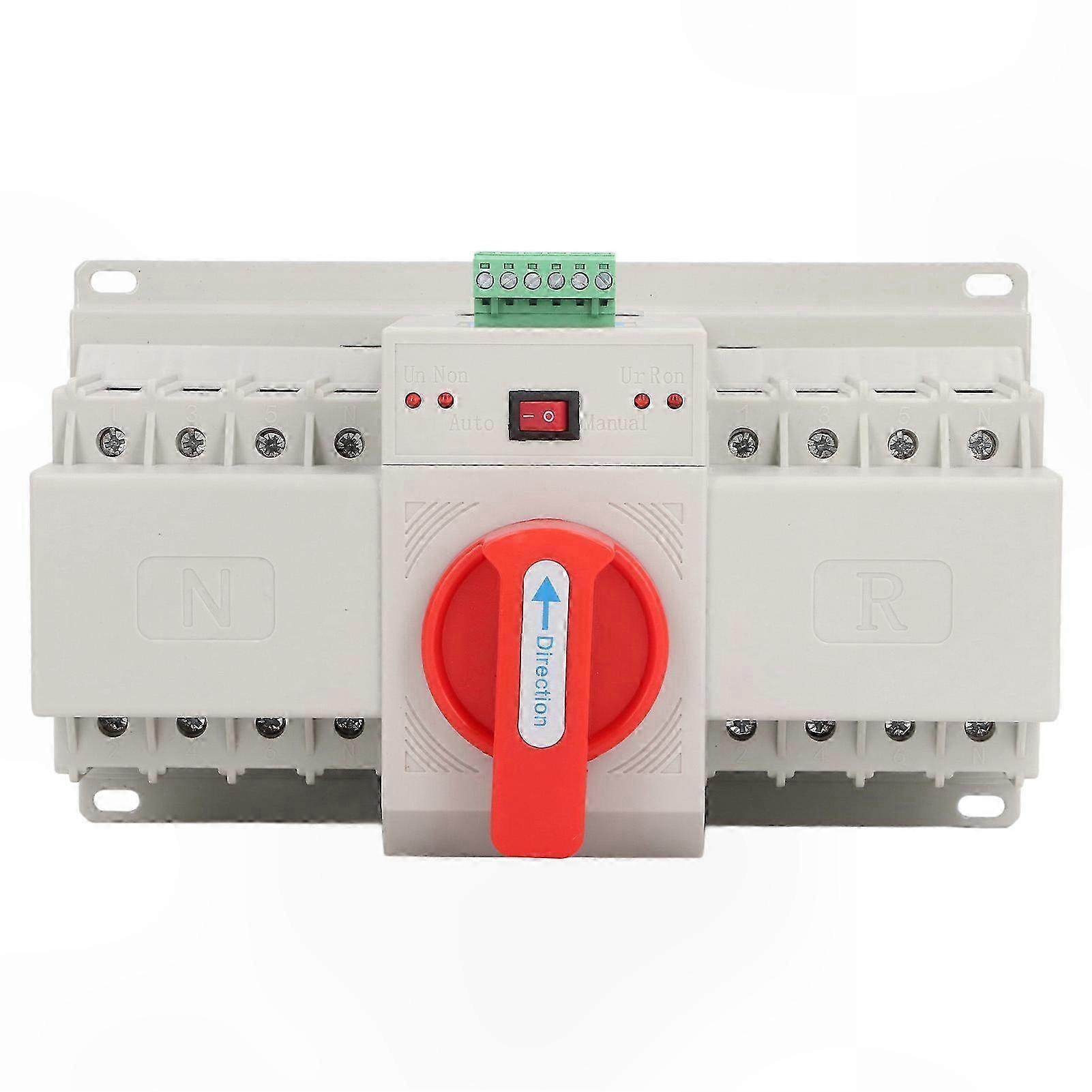 Automatic Transfer Switch 400V 4P 63A Mini Changeover for Home PV Systems