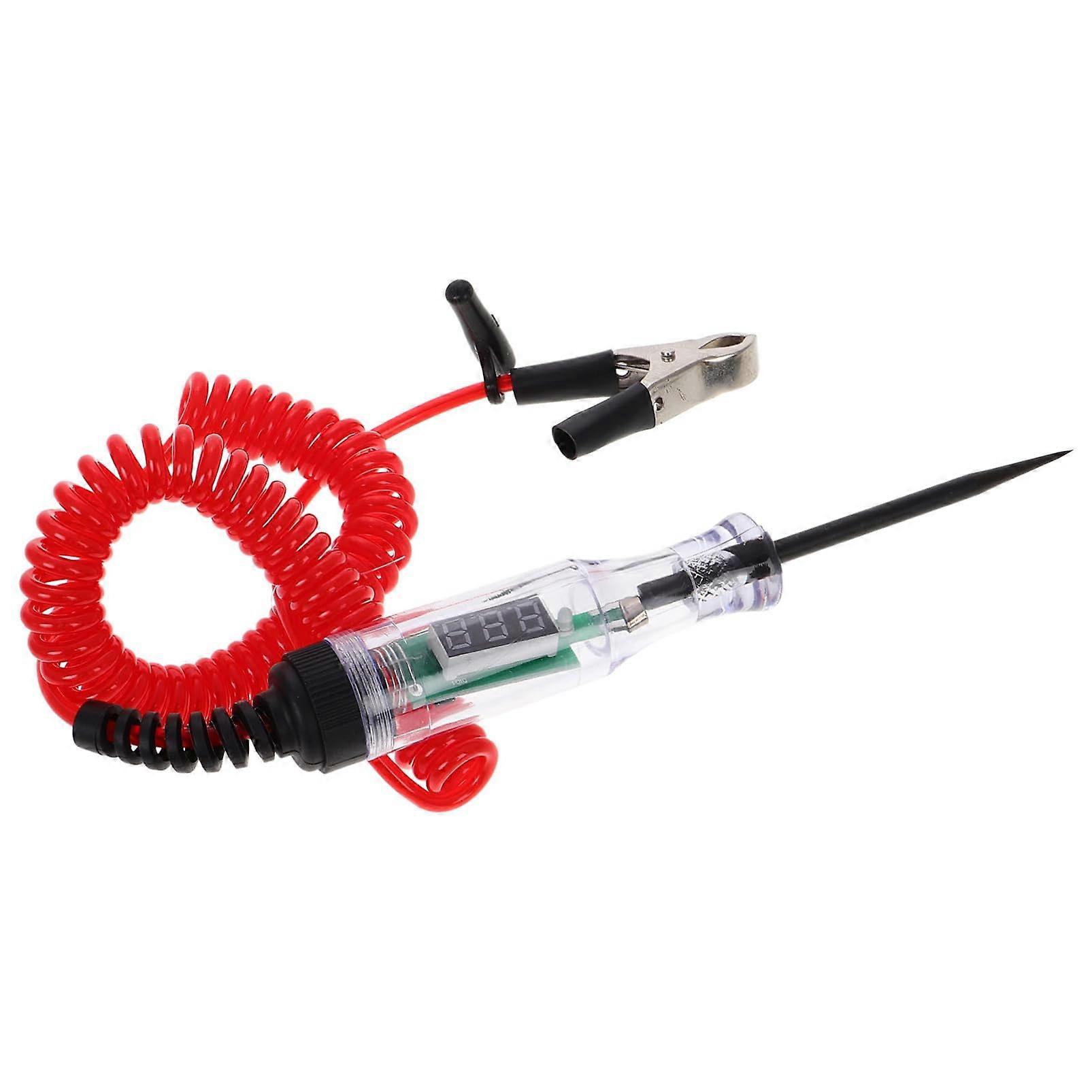 Automotive Circuit Tester Voltage Pen With Metal Probe, Noninvasive Electrical Tool, Accurate Power Circuit Meas.