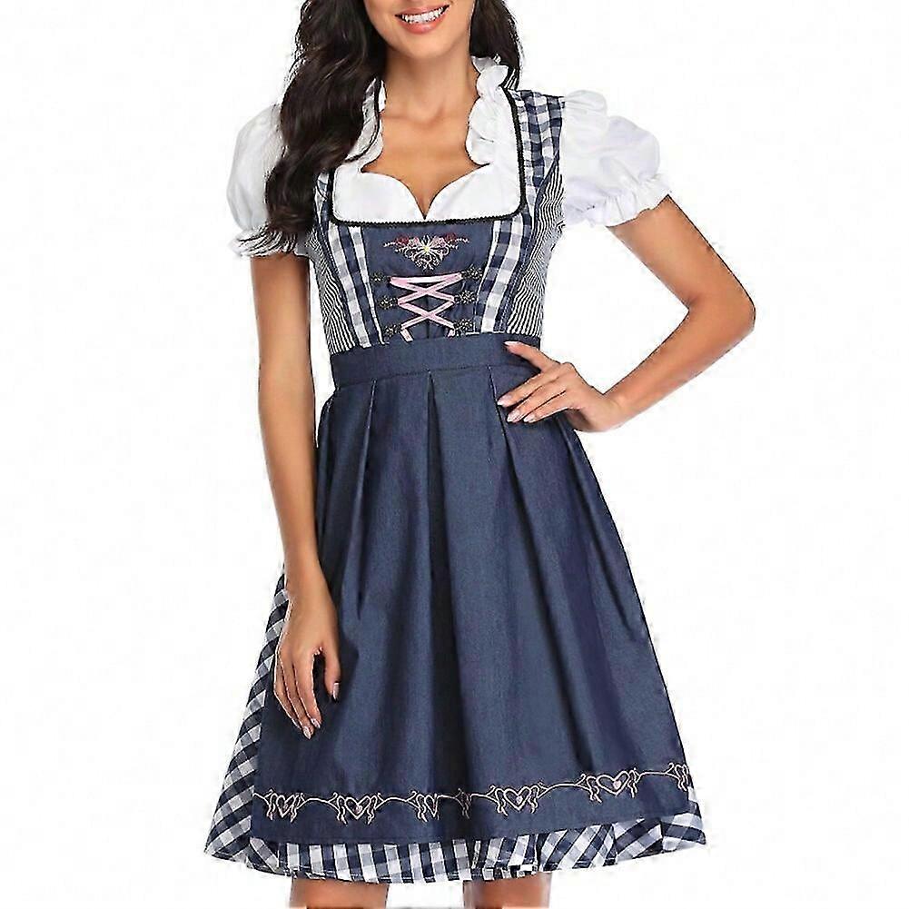 جديد وصول المرأة التقليدية مهرجان أكتوبر زي الألمانية البيرة وينش Dirndl اللباس مع زي تأثيري المئزر