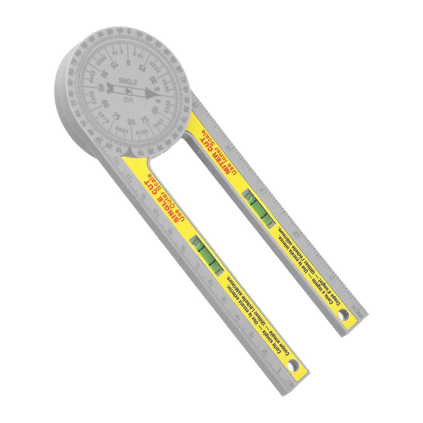Miter Saw Protractor Angle Finder 360° Plastic Woodworking Tool