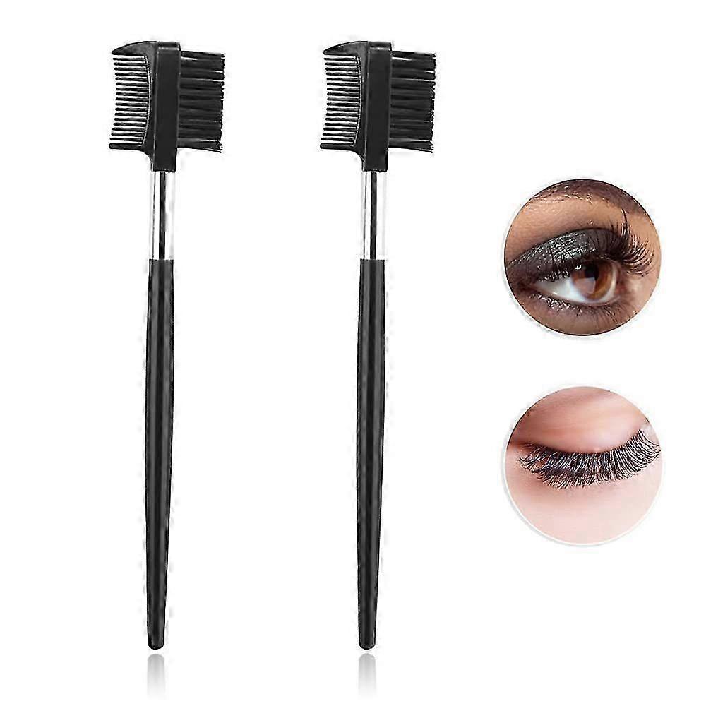 Eyelash comb, 2pcs eyelash brush eyebrow brush with comb double sides